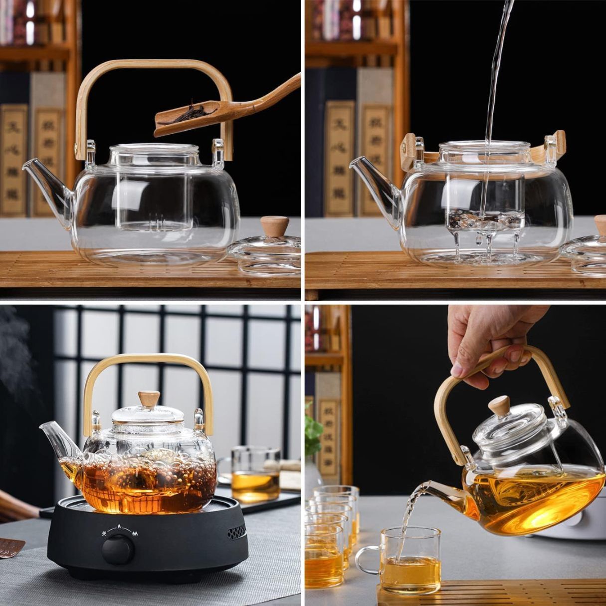 Good Moments Tea Kettle Wooden Handle 900ml