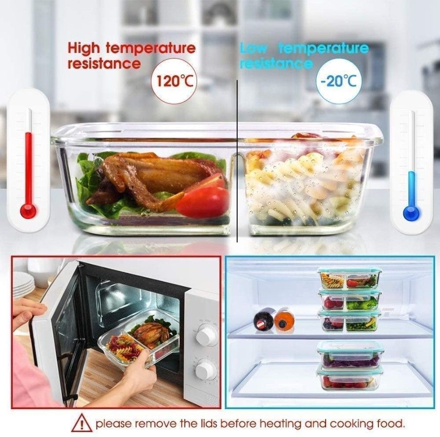 Lunch Box 2 Partition 1ltr