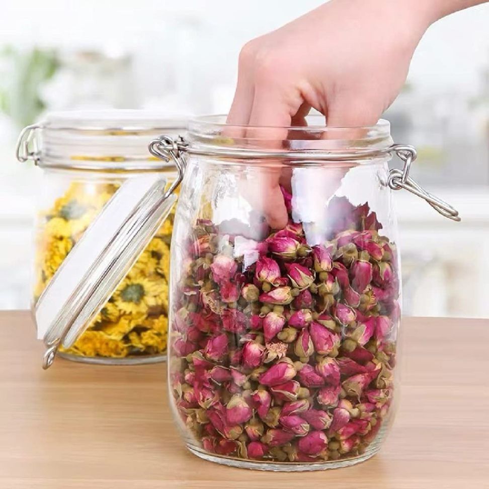 Swing Cap Square Jar 750ml