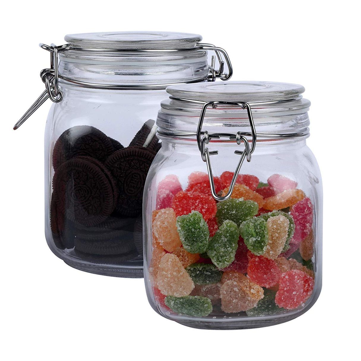 Swing Cap Square Jar 750ml