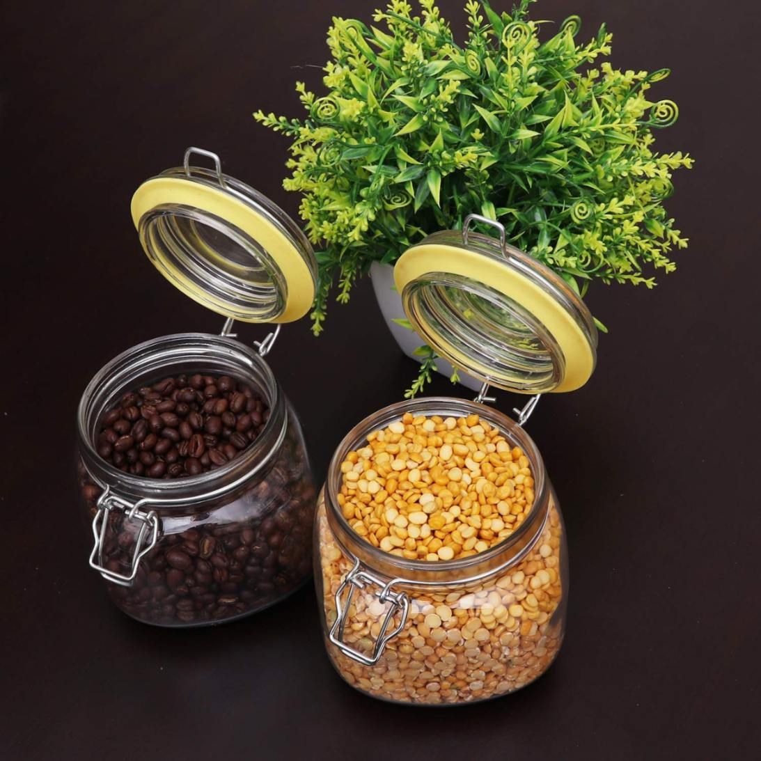 Swing Cap Square Jar 750ml