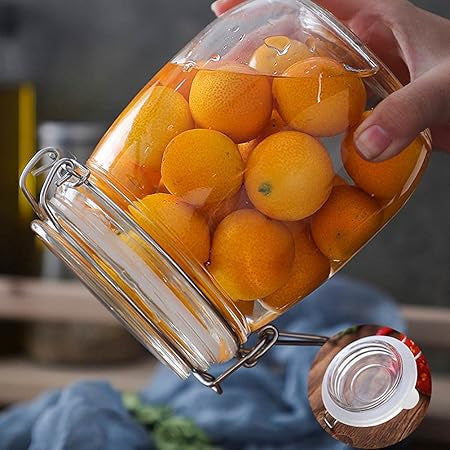 Swing Cap Square Jar 750ml