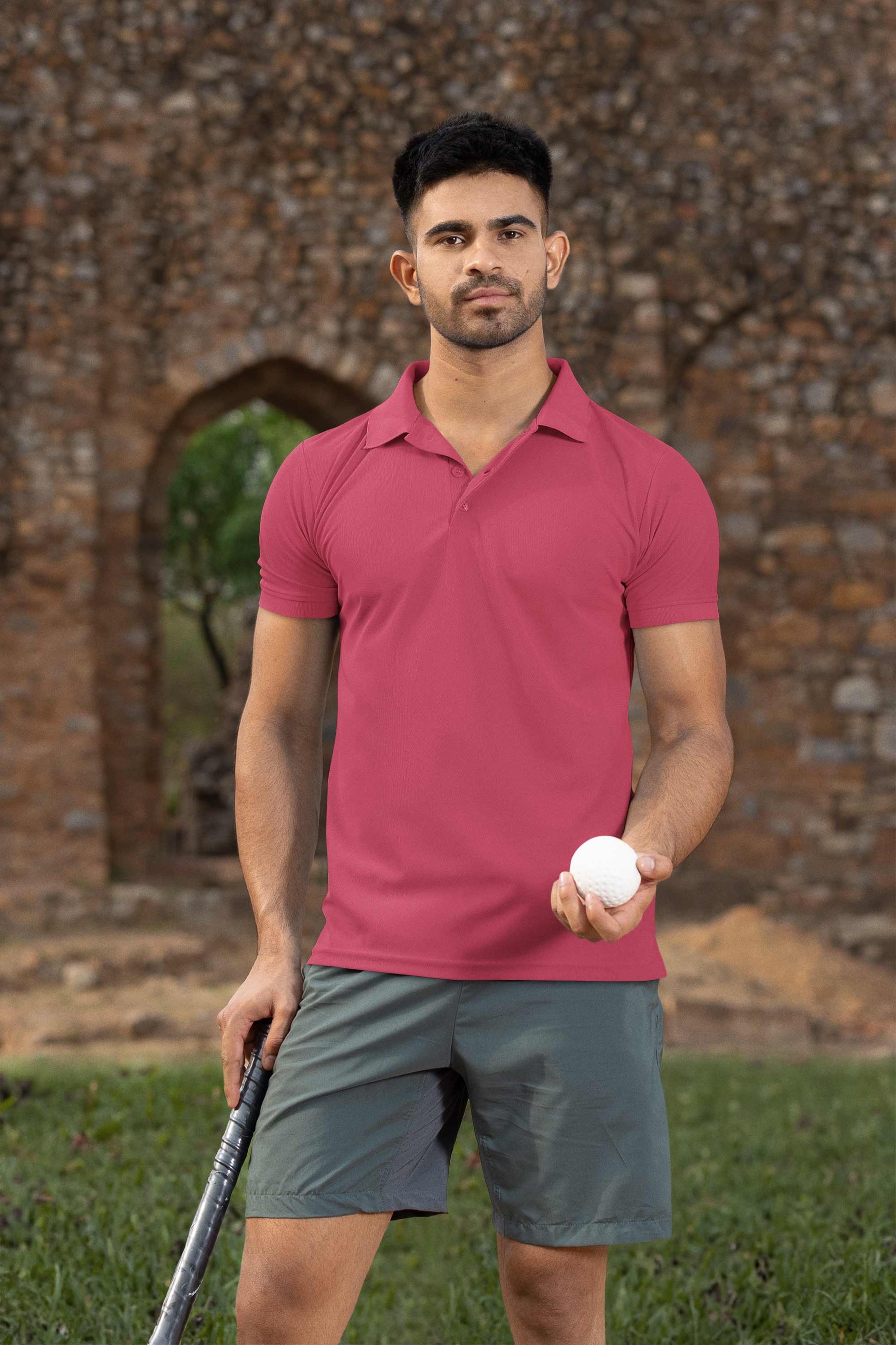 Own the Everyday Look with Confidence in This Classic Men’s Polo Maroon Coloured Shirt