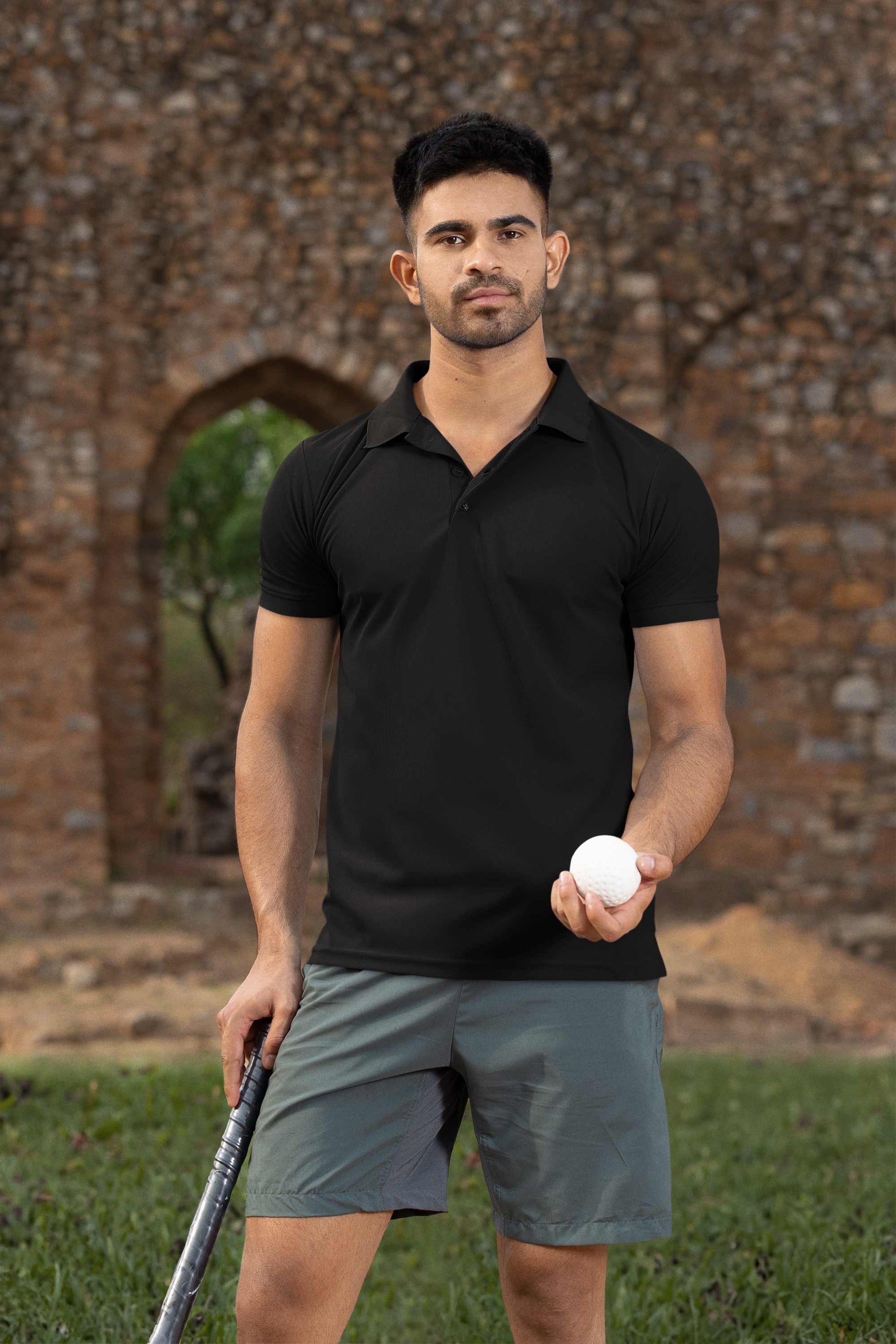 Own the Everyday Look with Confidence in This Classic Men’s Polo Black Coloured Shirt