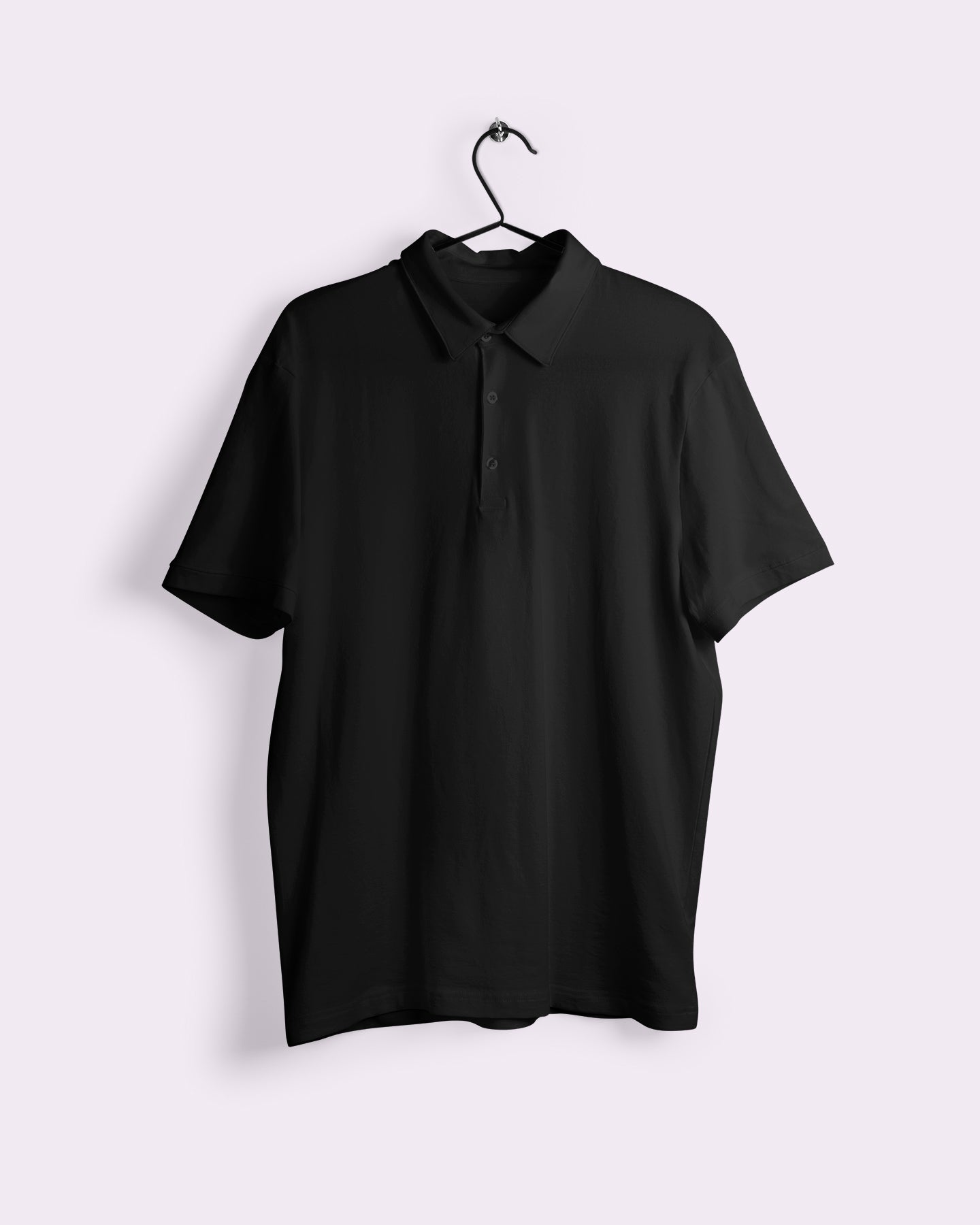 Own the Everyday Look with Confidence in This Classic Men’s Polo Black Coloured Shirt