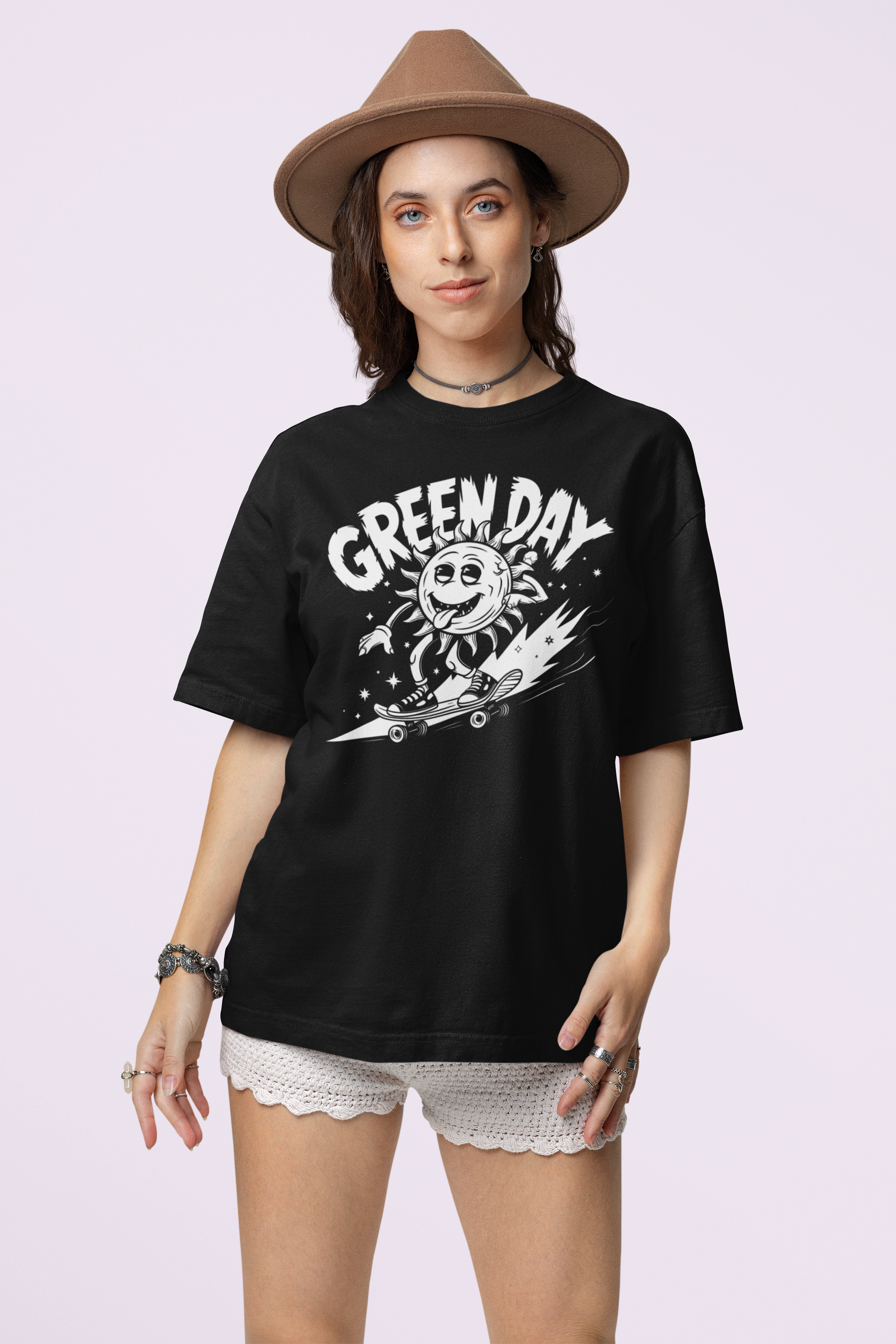 Green Day Inspired Graphic Oversized Unisex T Shirt