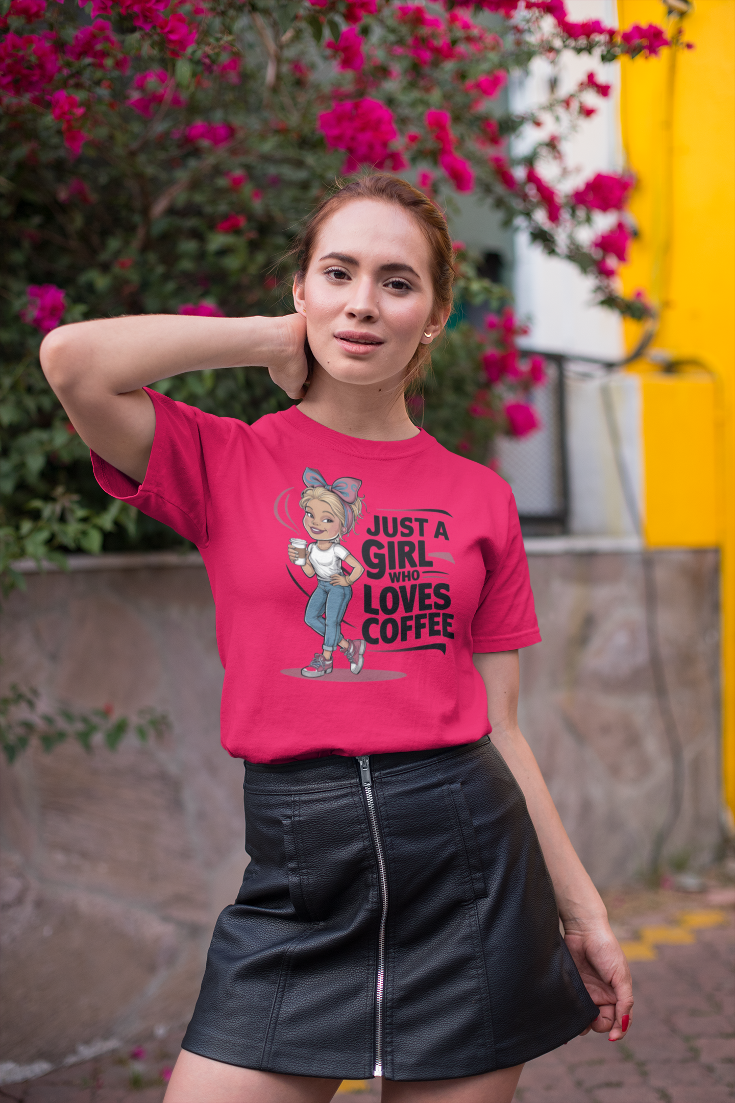 Just a Girl Who Loves Coffee T Shirt for Women