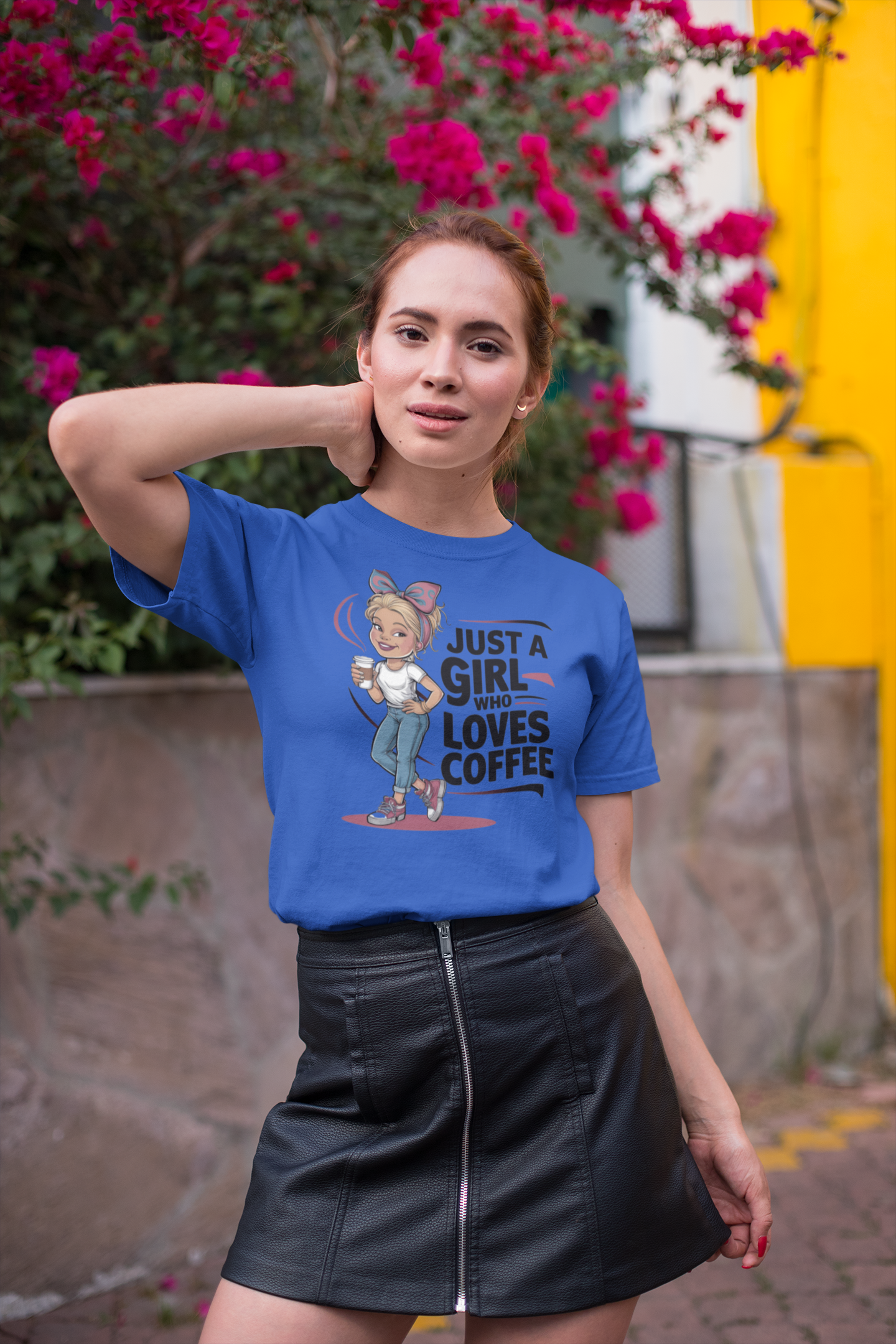 Just a Girl Who Loves Coffee T Shirt for Women