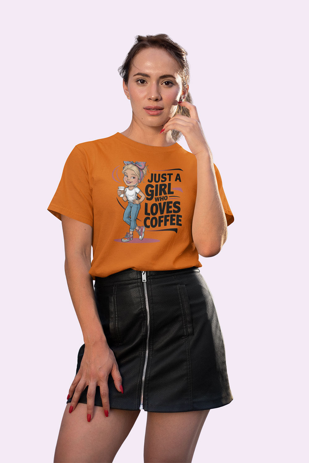 Just a Girl Who Loves Coffee T Shirt for Women