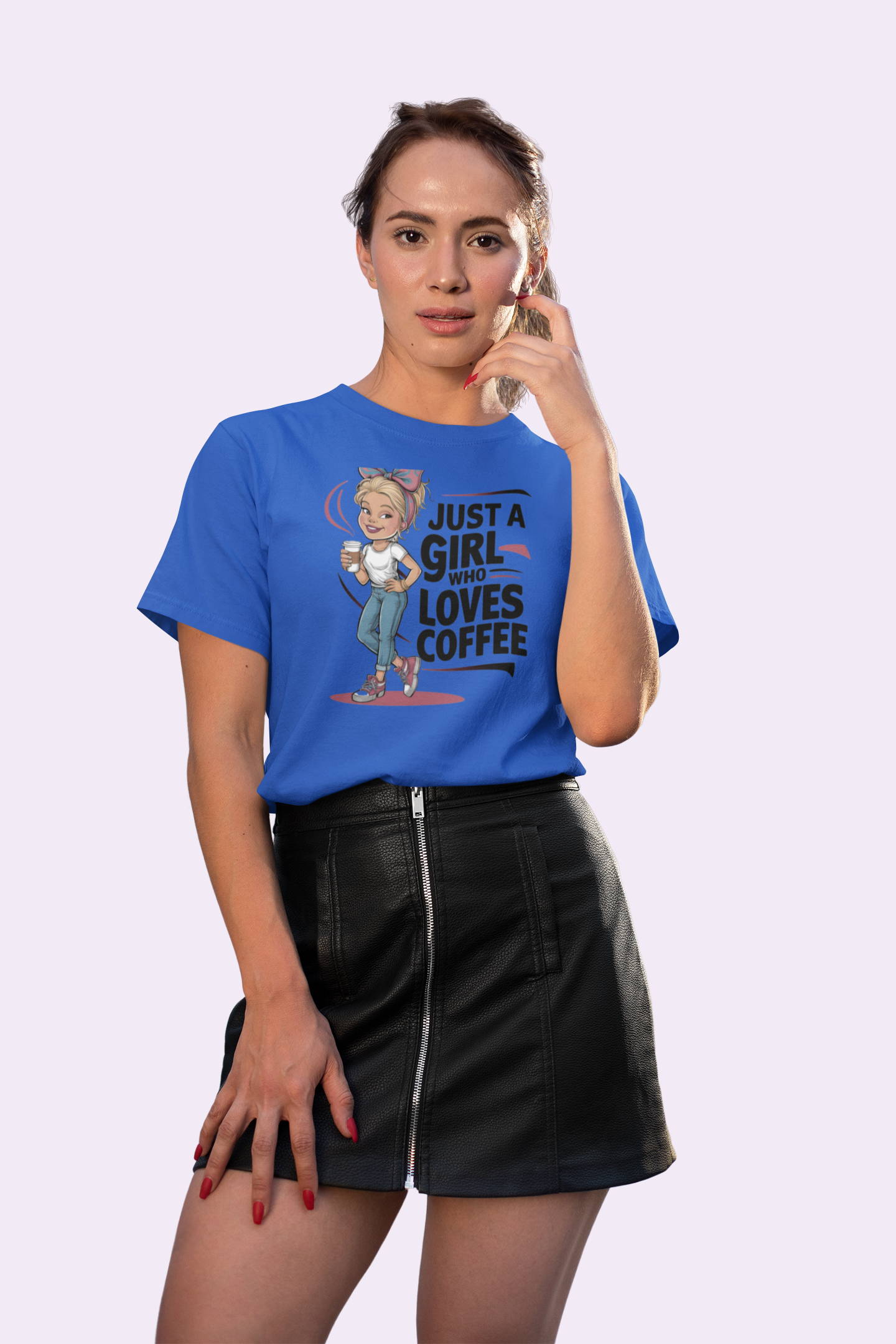 Just a Girl Who Loves Coffee T Shirt for Women