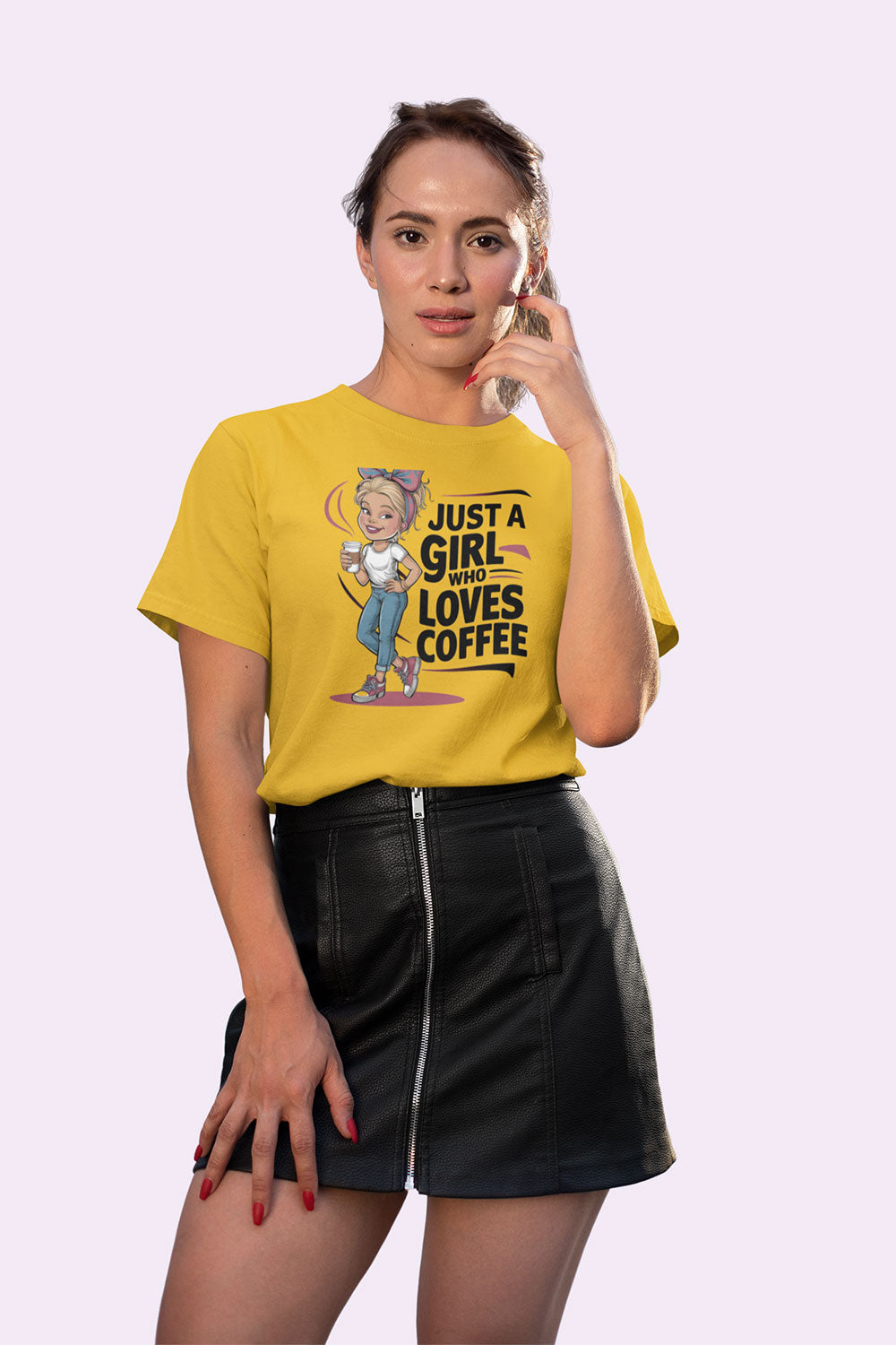 Just a Girl Who Loves Coffee T Shirt for Women
