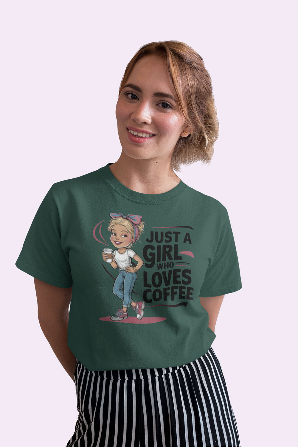 Just a Girl Who Loves Coffee T Shirt for Women