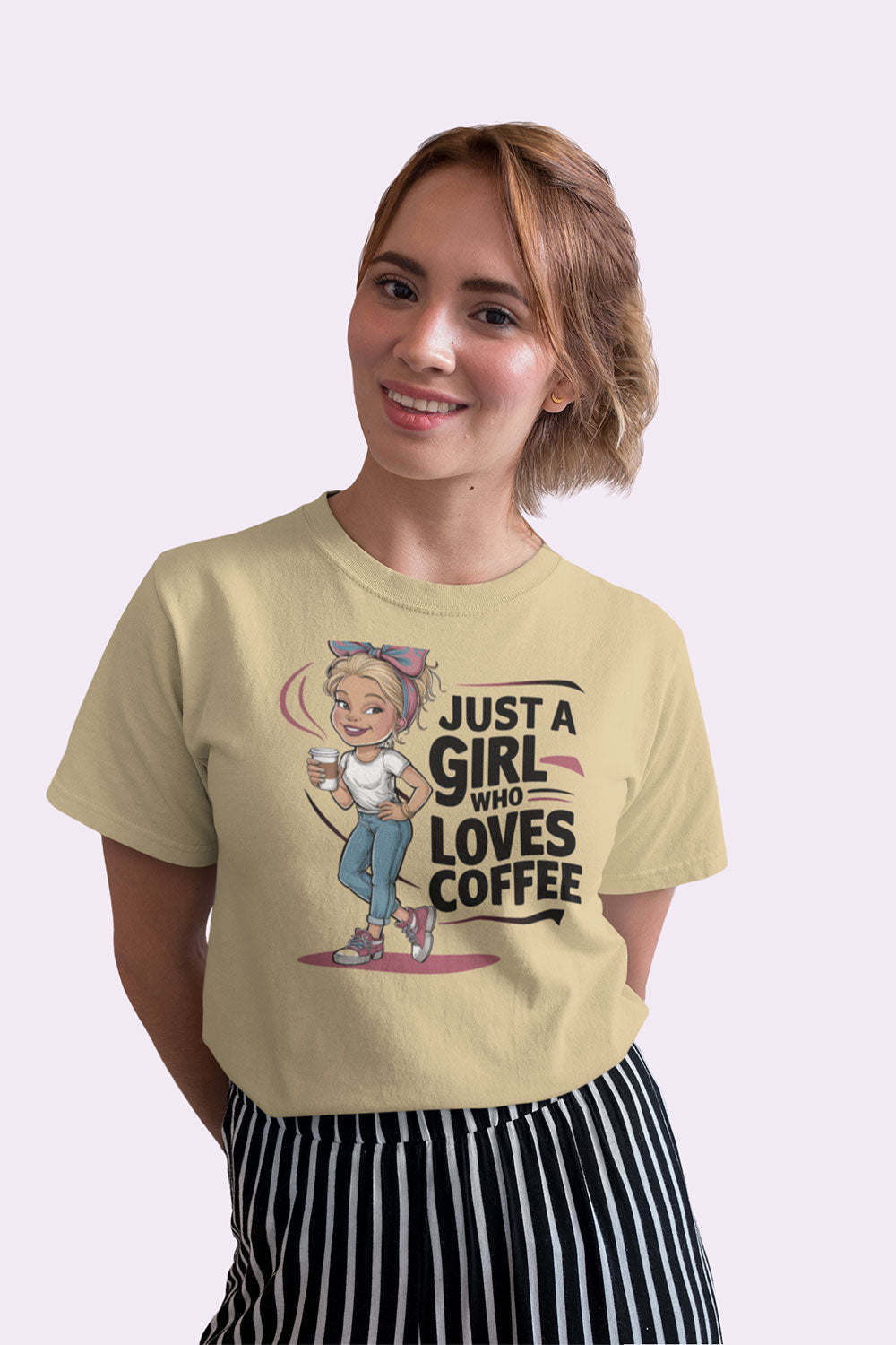 Just a Girl Who Loves Coffee T Shirt for Women