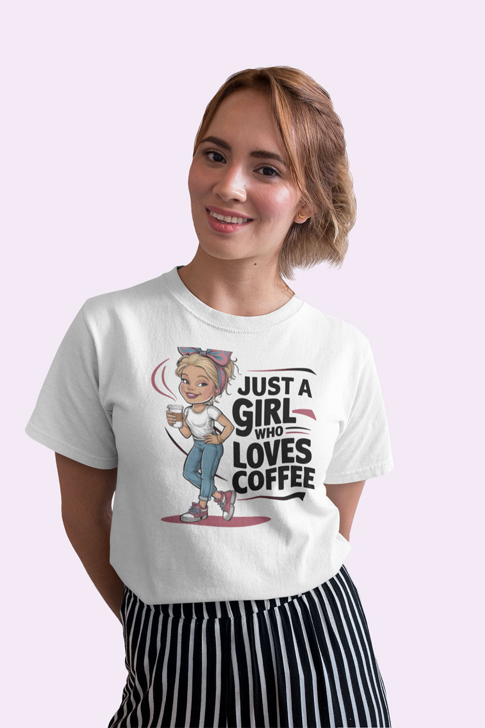 Just a Girl Who Loves Coffee T Shirt for Women