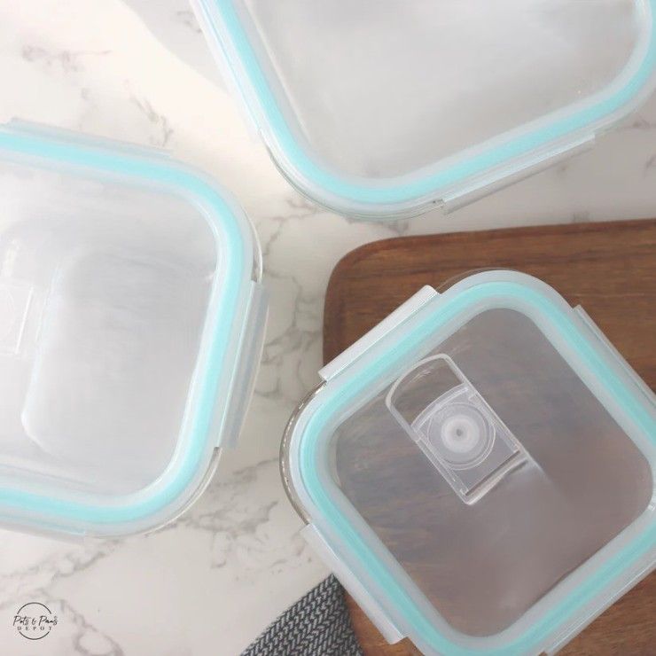 STORAGE LUNCH BOX SQUARE 3PCS DM