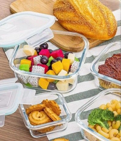 STORAGE LUNCH BOX SQUARE 3PCS DM