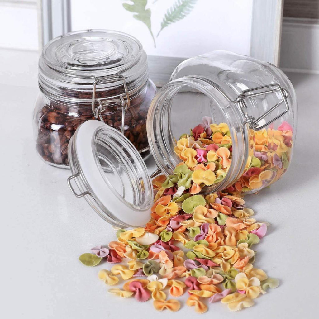 SWING CAP SQUARE JAR 500ML