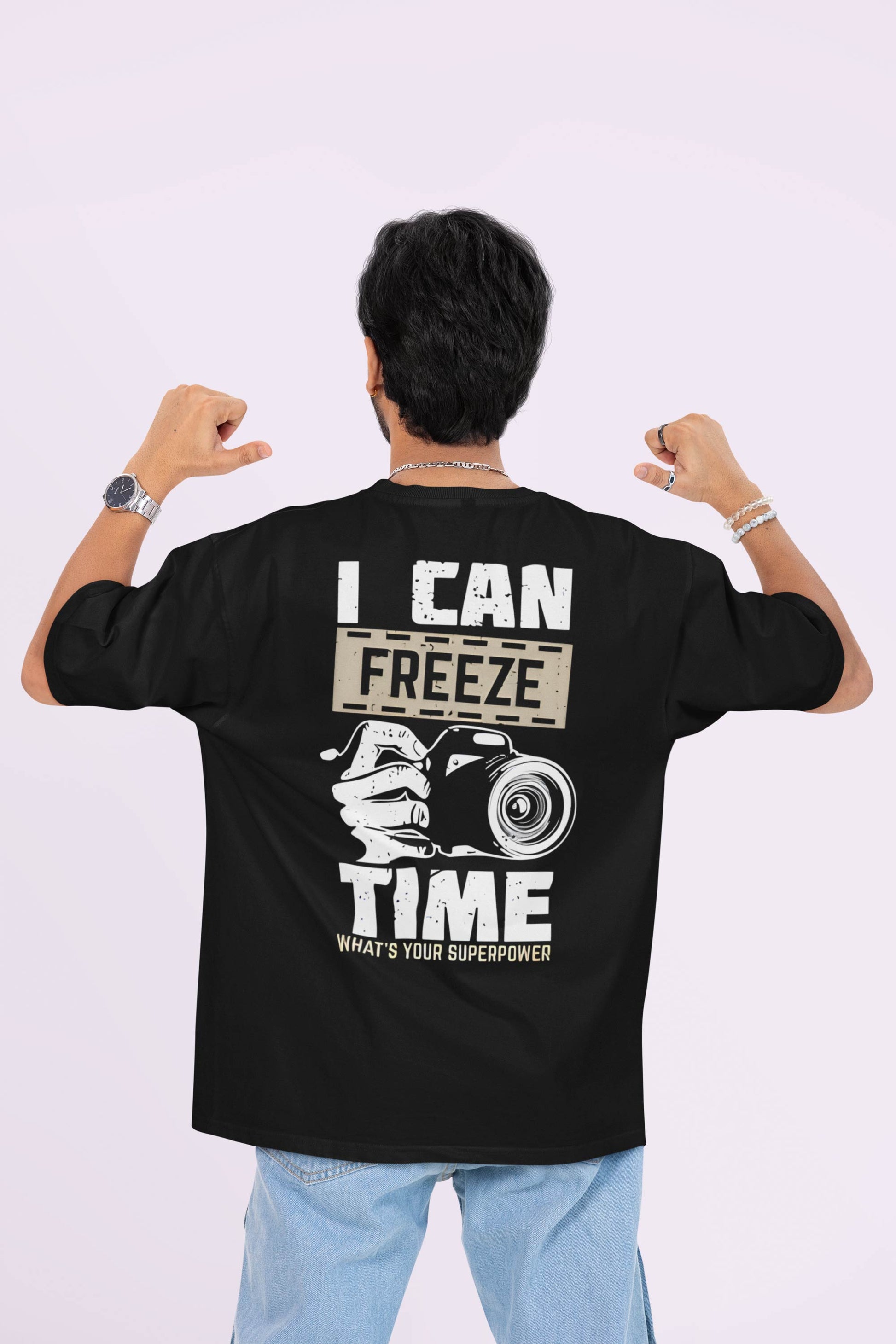 I Can Freeze Time Oversized Unisex Graphic T Shirt