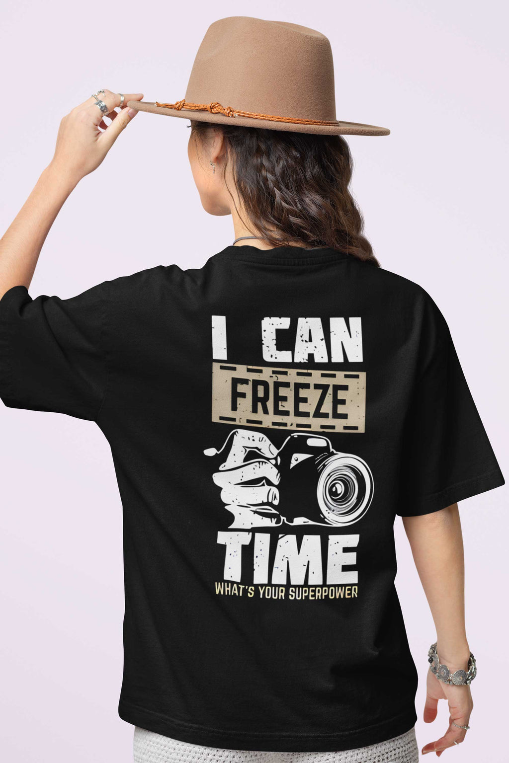 I Can Freeze Time Oversized Unisex Graphic T Shirt
