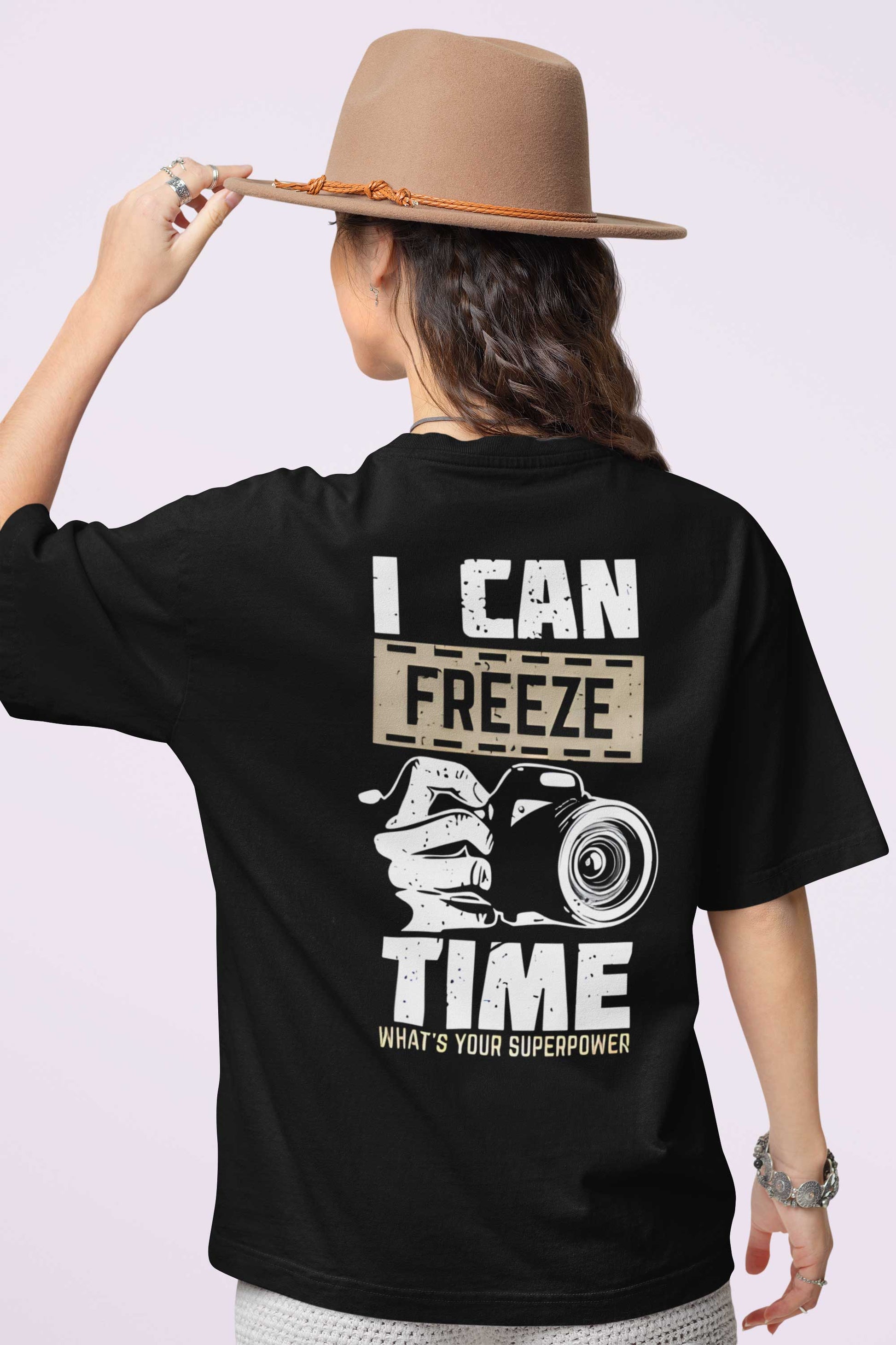 I Can Freeze Time Oversized Unisex Graphic T Shirt