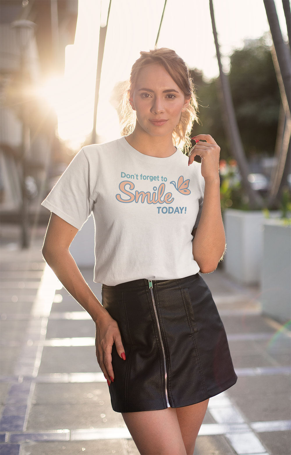 Don’t Forget to Smile Today T-Shirt for Women