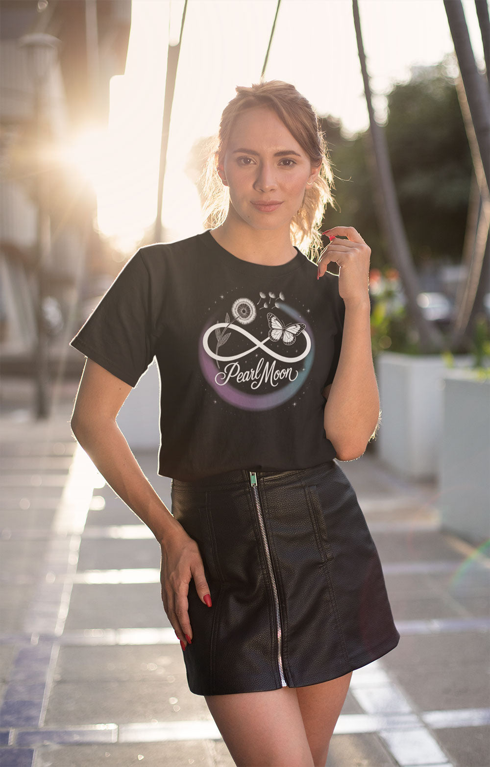 Pearl Moon Graphic T-Shirt for Women