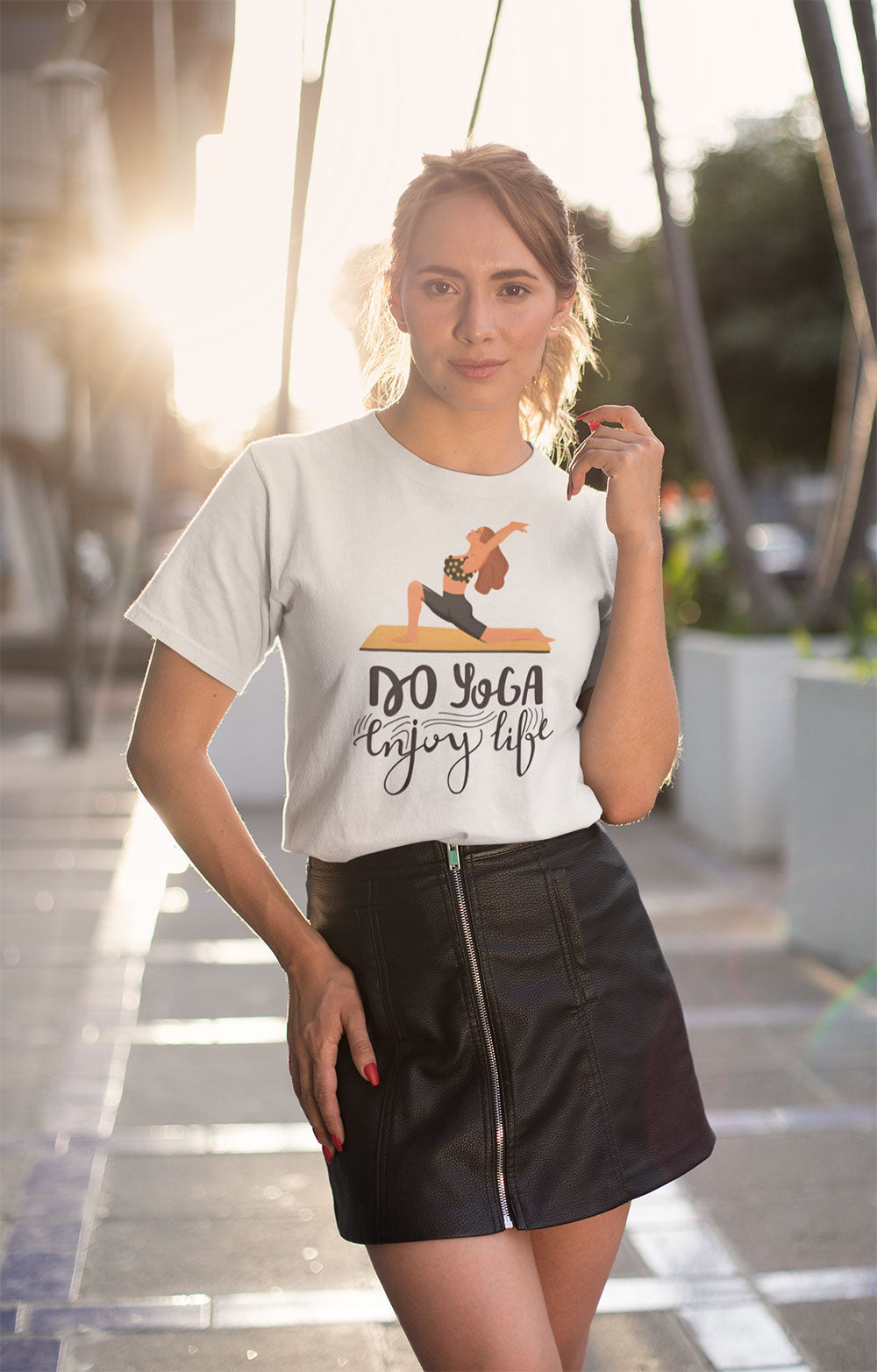 DO YOGA Enjoy Life Women’s Yoga T-Shirt