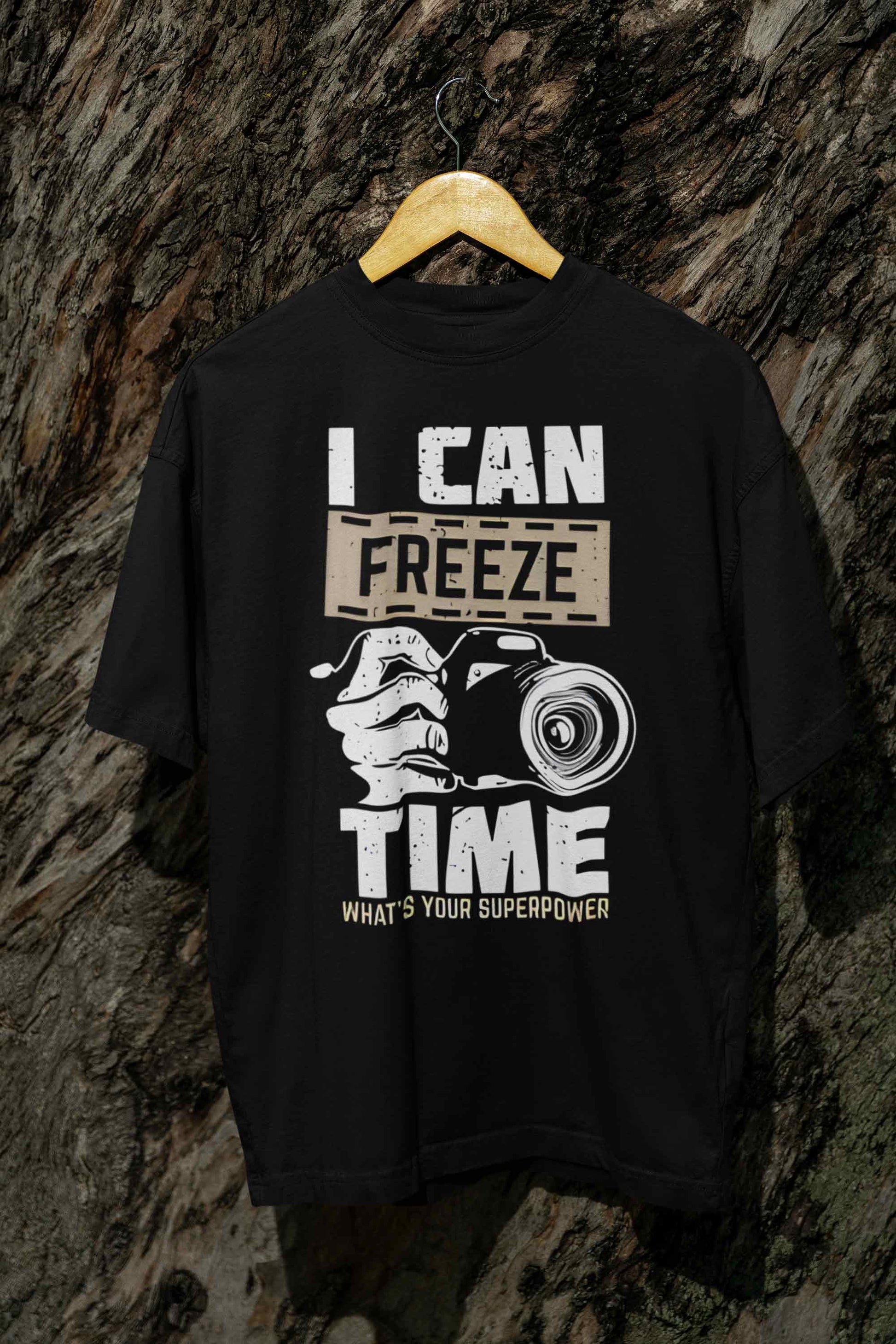 I Can Freeze Time Oversized Unisex Graphic T Shirt