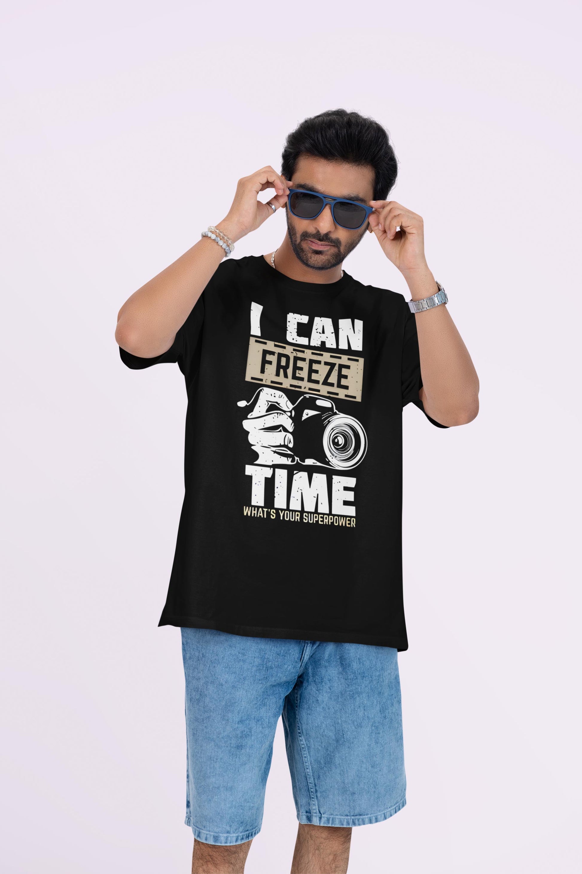 I Can Freeze Time Oversized Unisex Graphic T Shirt