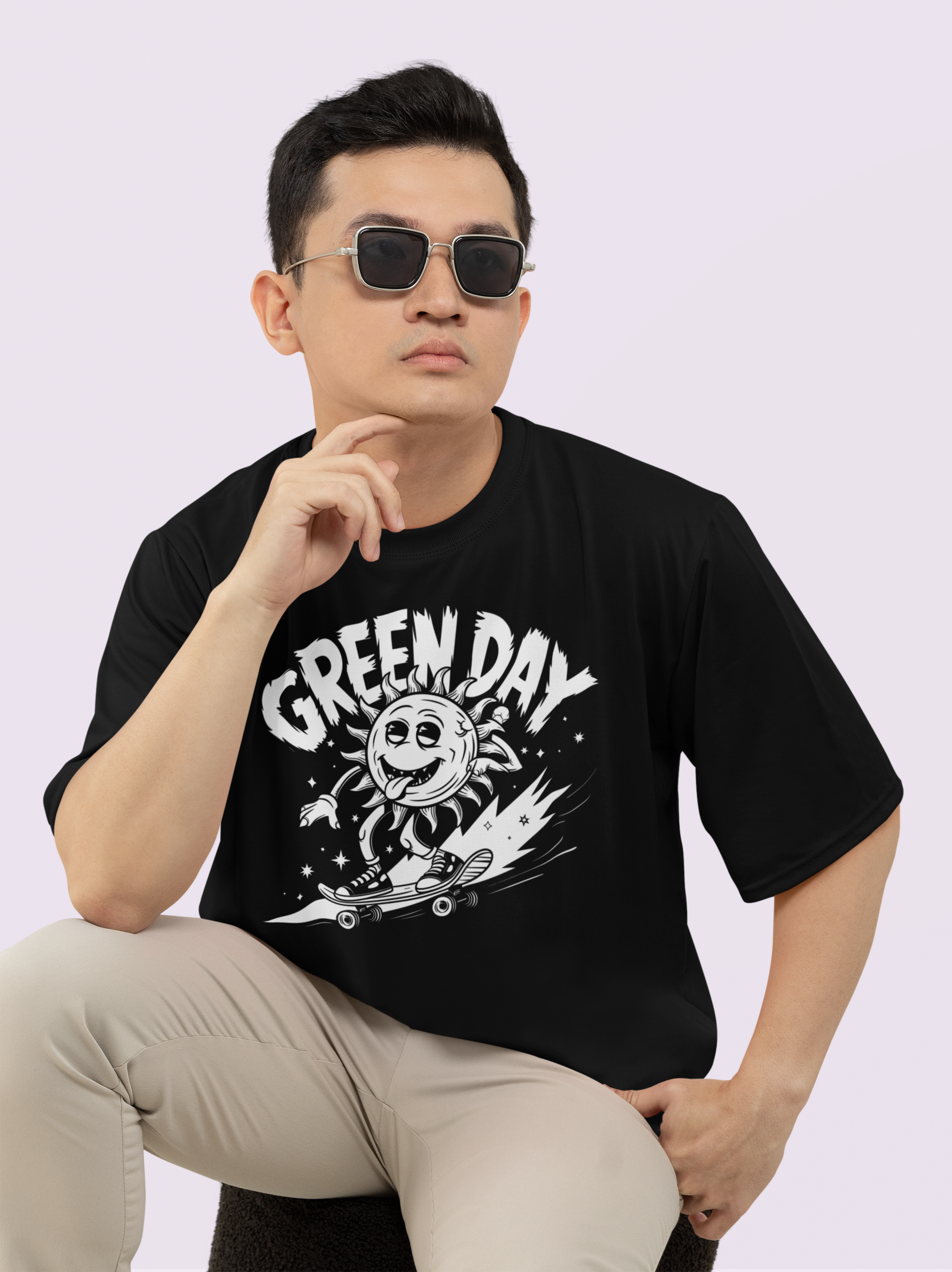 Green Day Inspired Graphic Oversized Unisex T Shirt