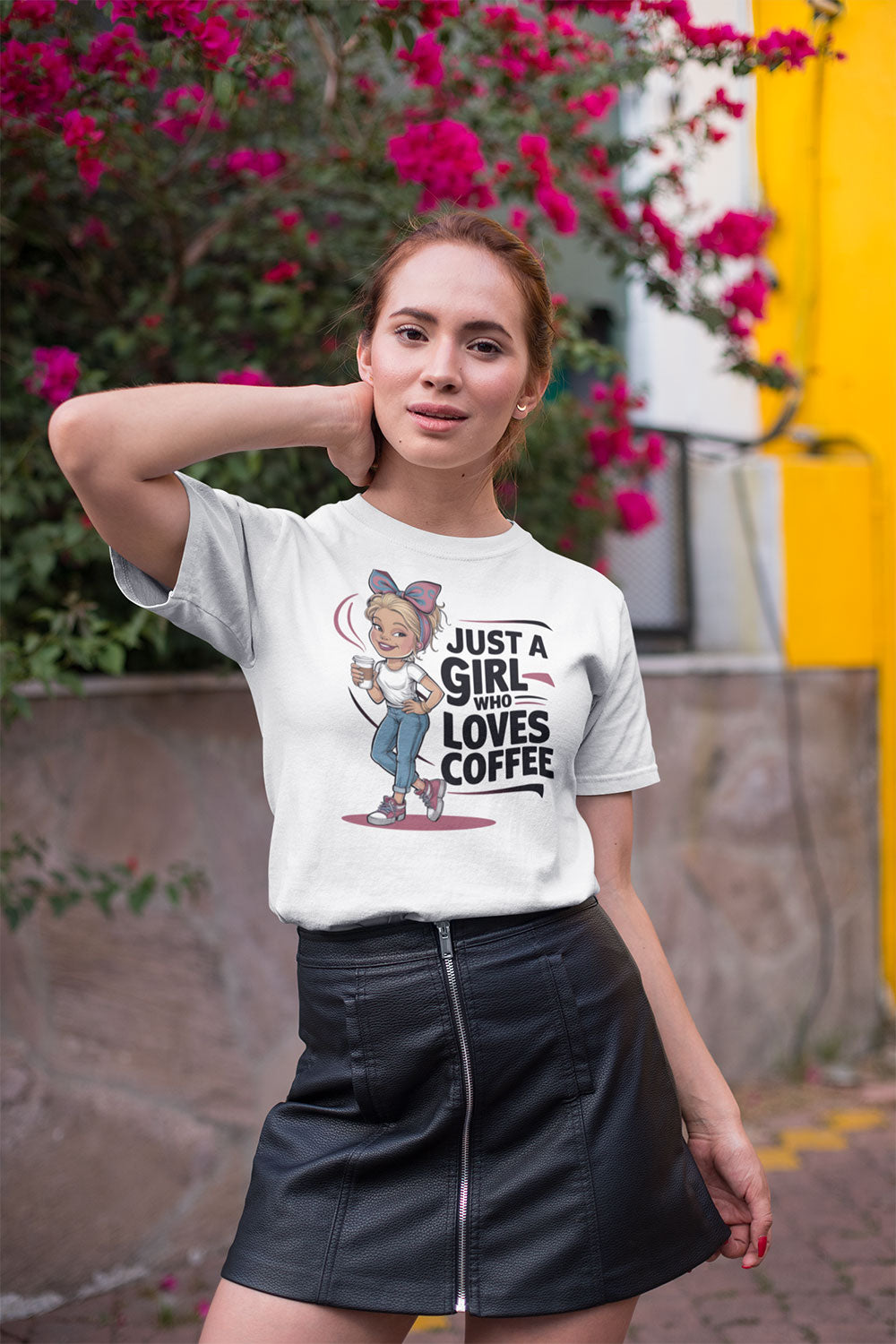 Just a Girl Who Loves Coffee T Shirt for Women