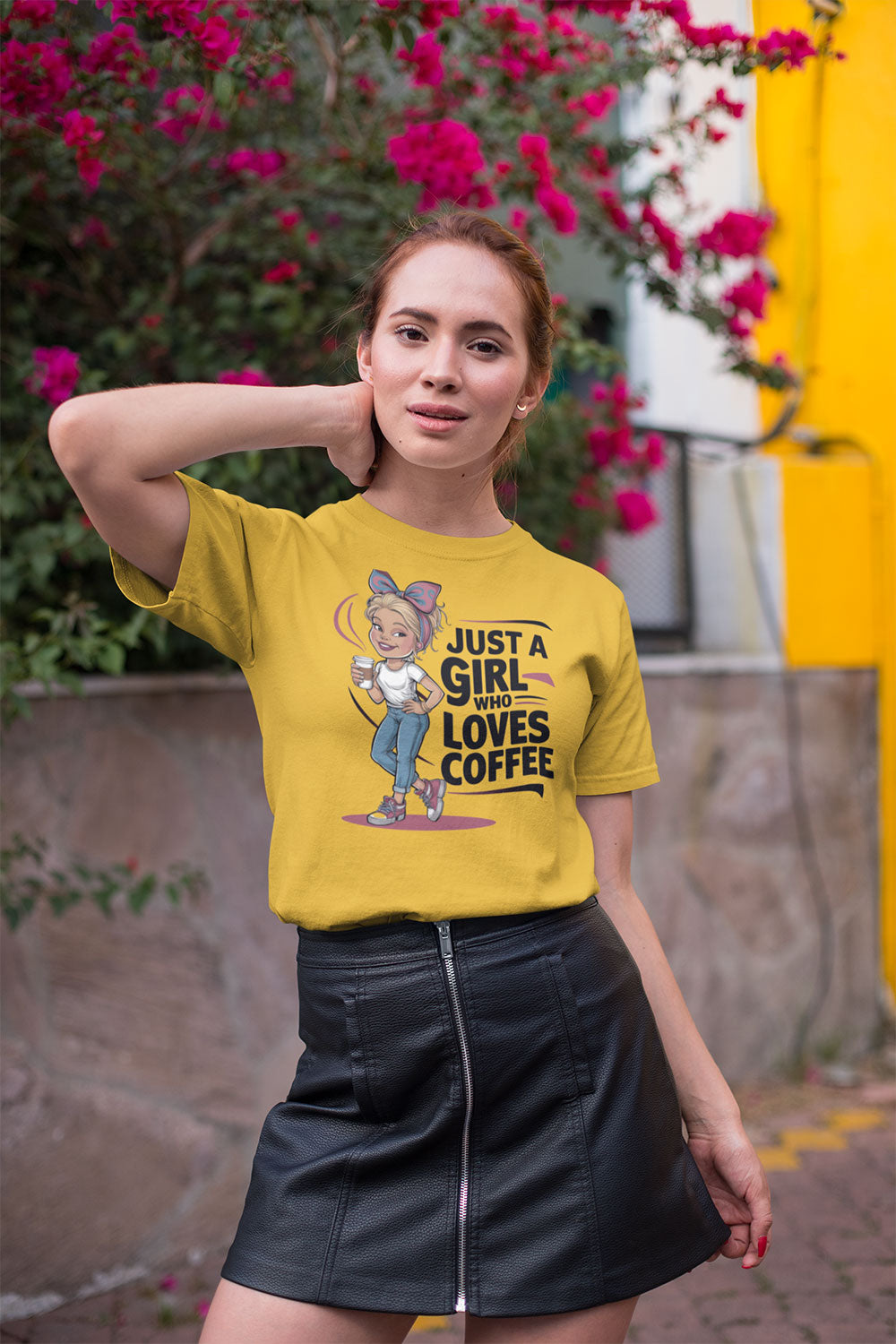 Just a Girl Who Loves Coffee T Shirt for Women