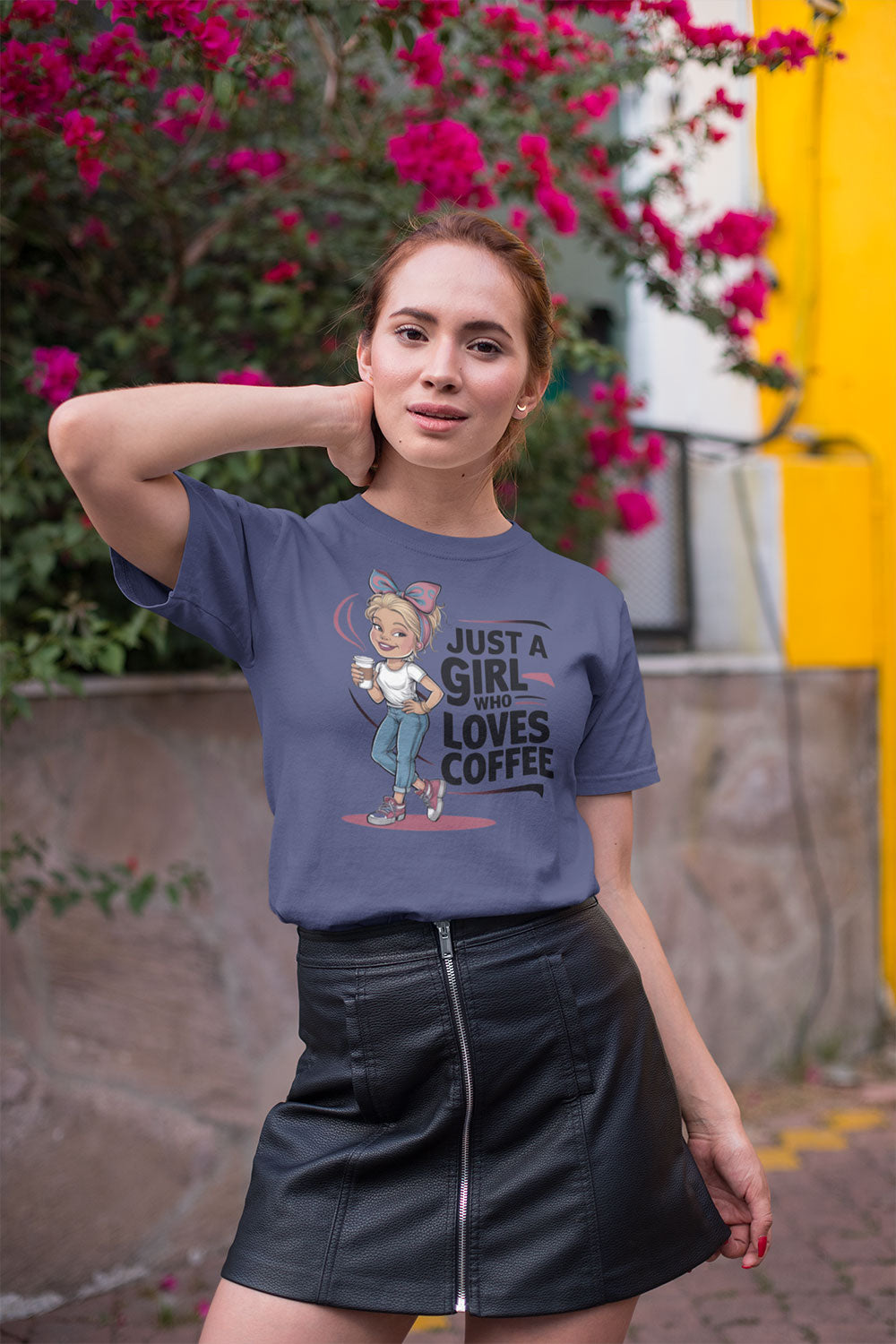 Just a Girl Who Loves Coffee T Shirt for Women