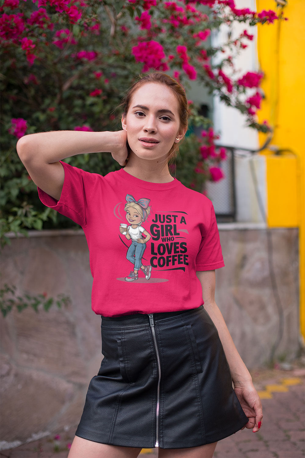 Just a Girl Who Loves Coffee T Shirt for Women