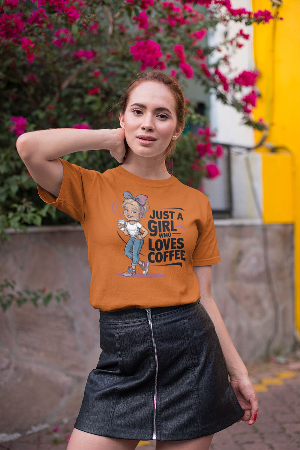 Just a Girl Who Loves Coffee T Shirt for Women