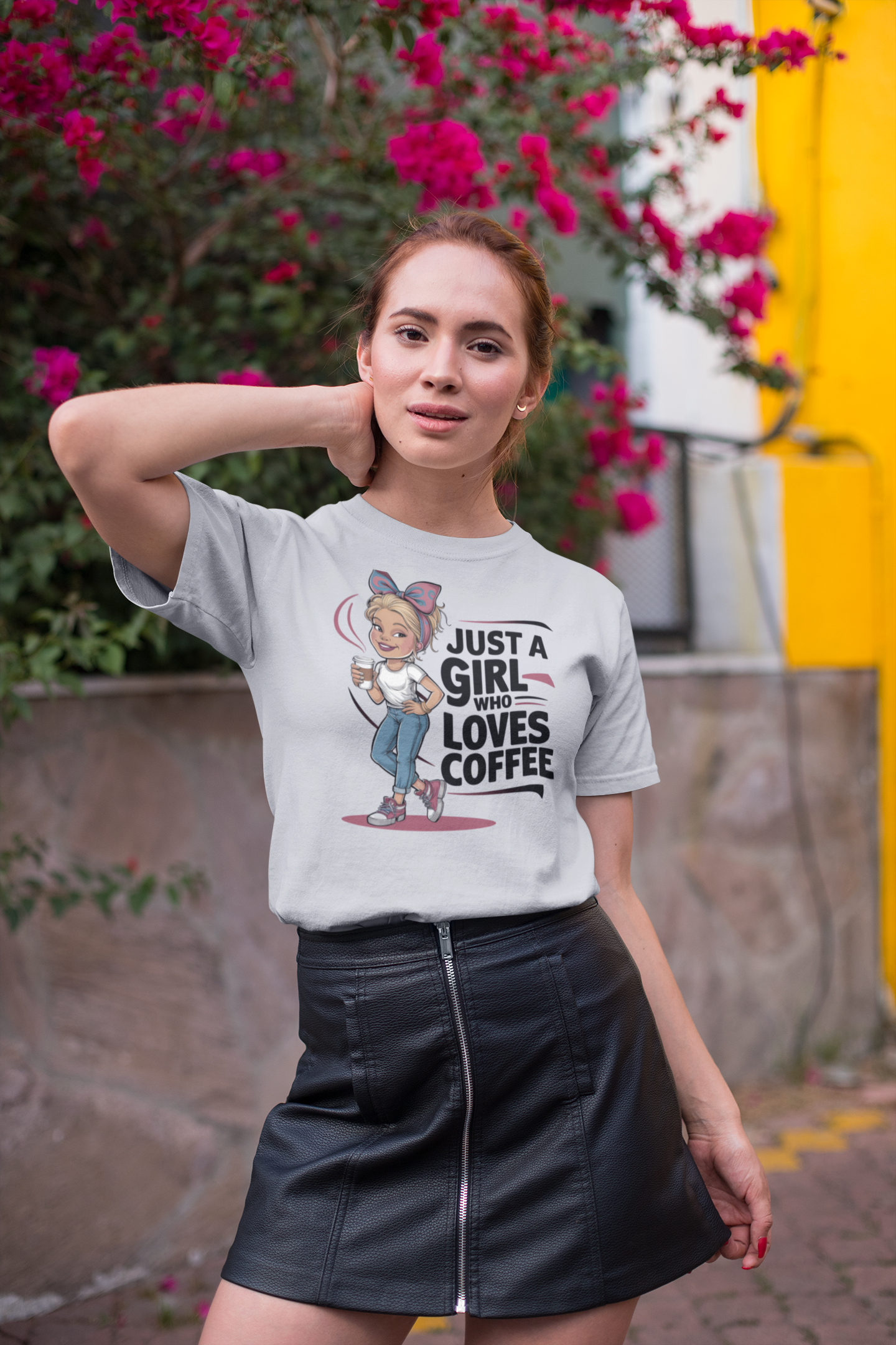 Just a Girl Who Loves Coffee T Shirt for Women