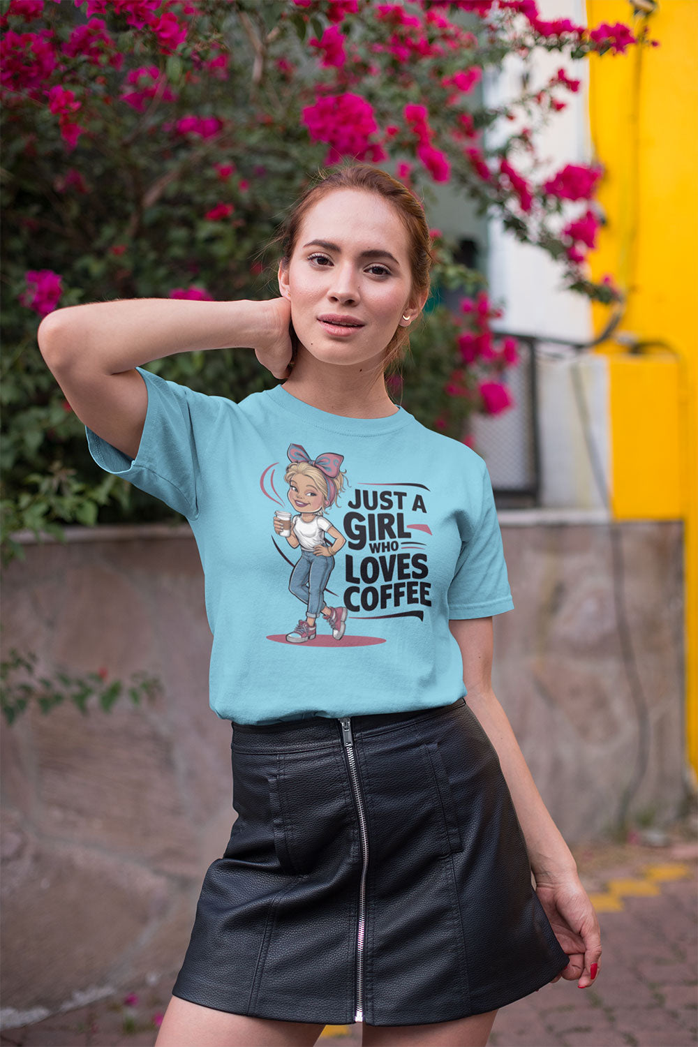 Just a Girl Who Loves Coffee T Shirt for Women