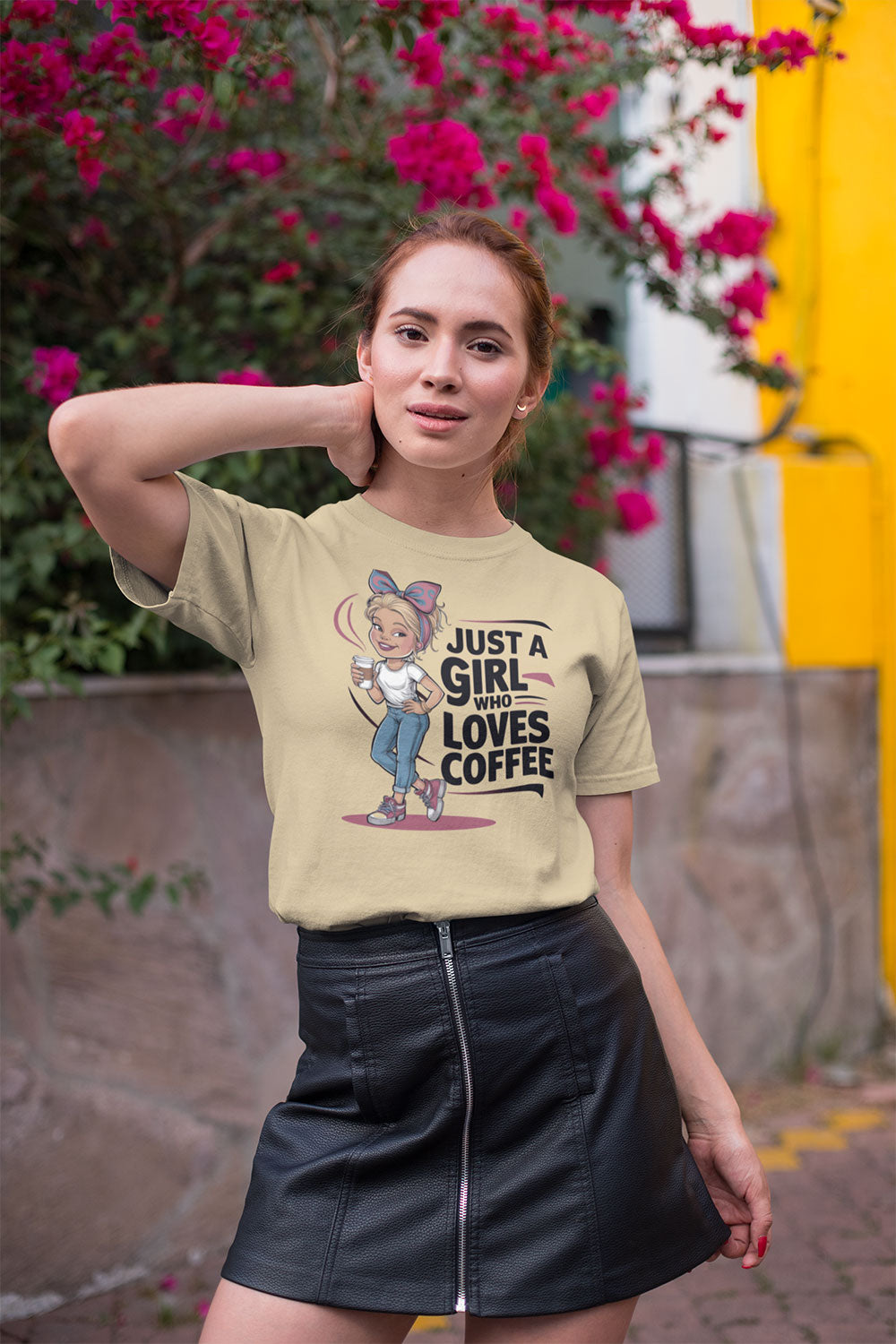 Just a Girl Who Loves Coffee T Shirt for Women