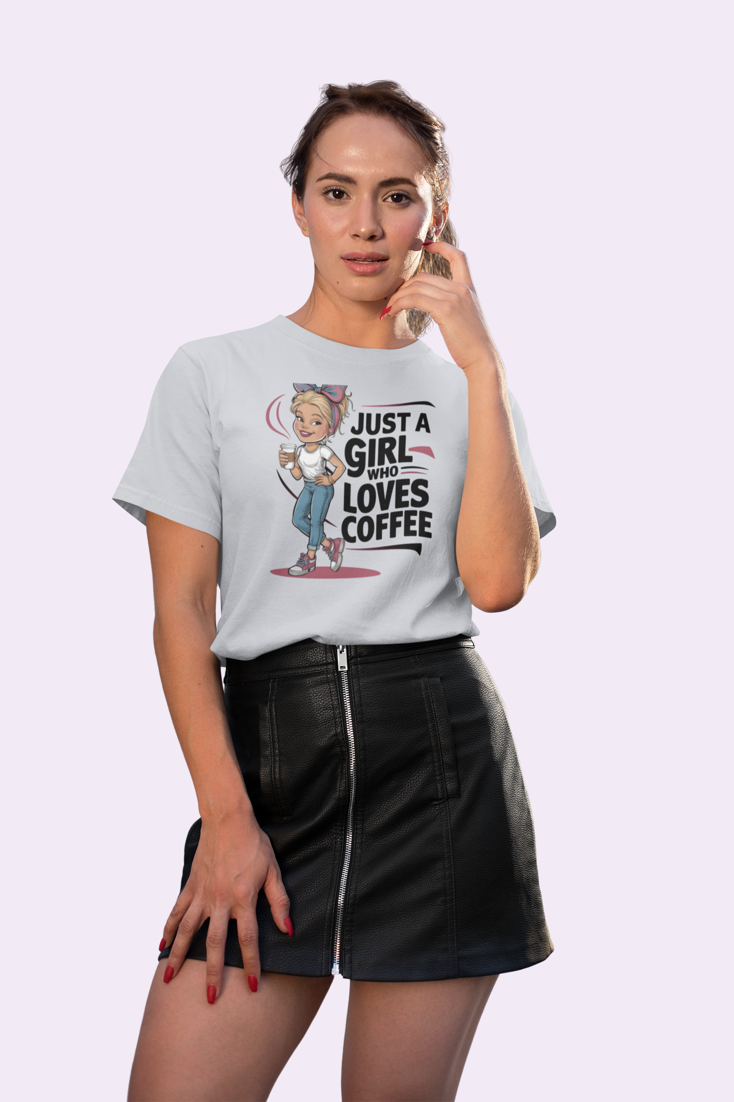 Just a Girl Who Loves Coffee T Shirt for Women