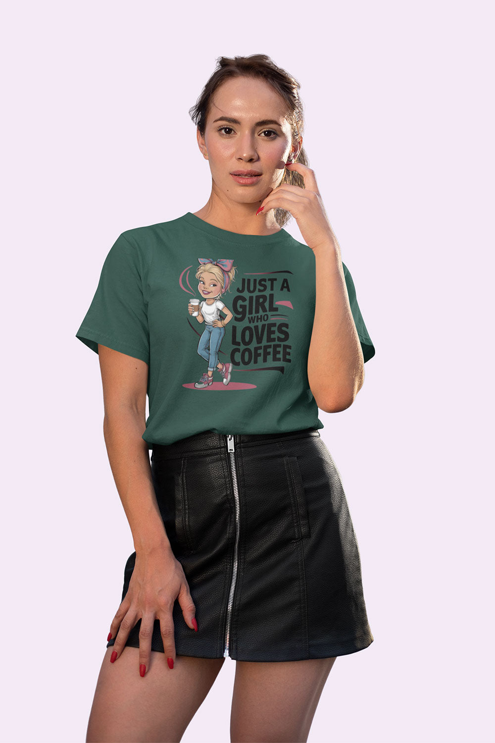 Just a Girl Who Loves Coffee T Shirt for Women