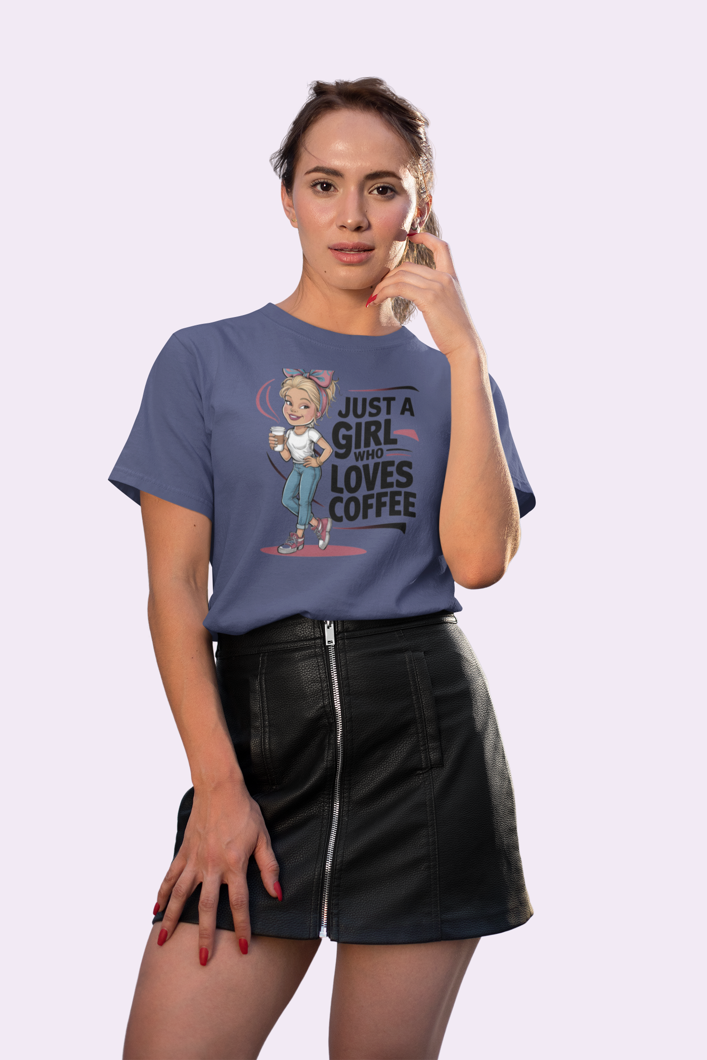 Just a Girl Who Loves Coffee T Shirt for Women