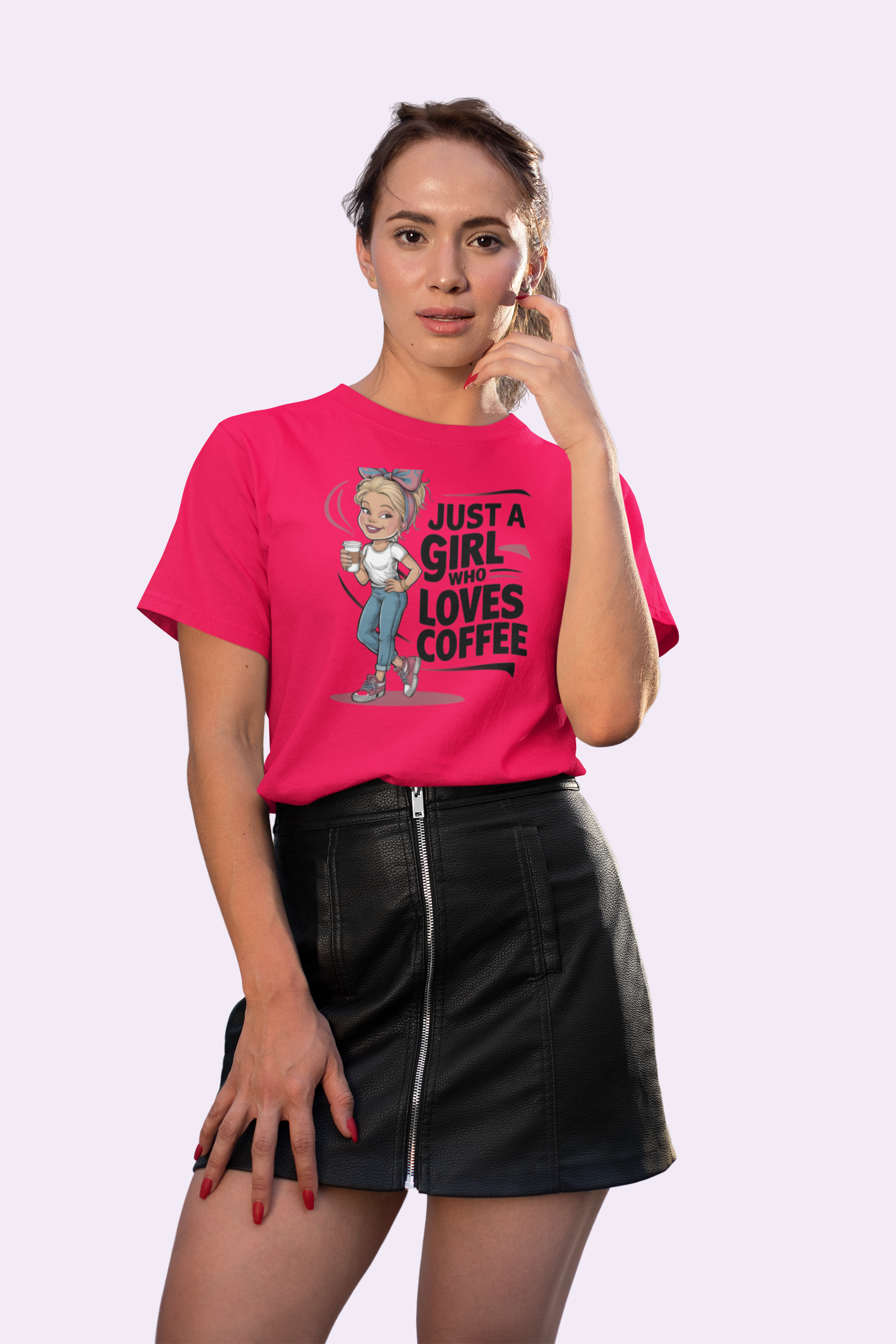 Just a Girl Who Loves Coffee T Shirt for Women