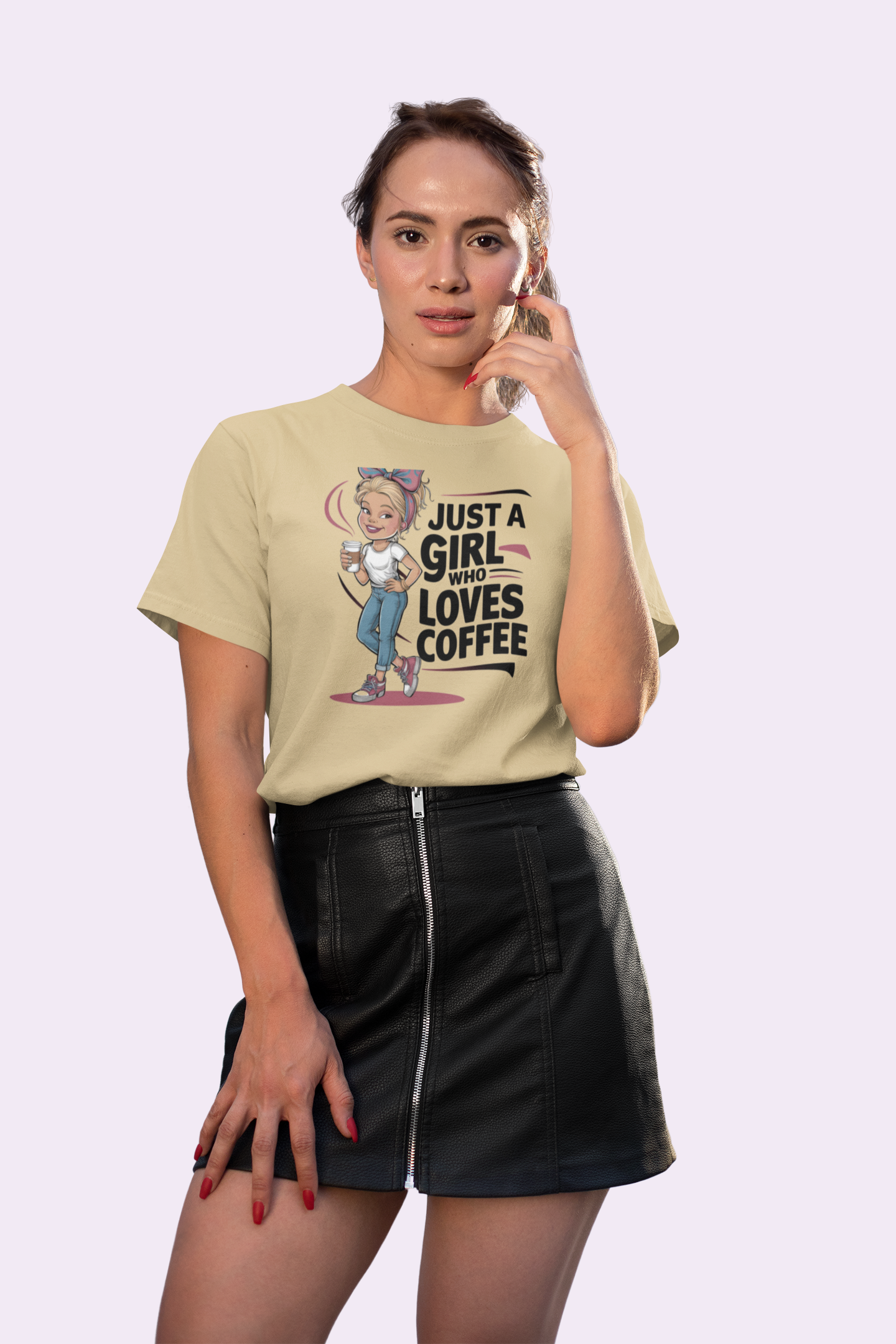 Just a Girl Who Loves Coffee T Shirt for Women