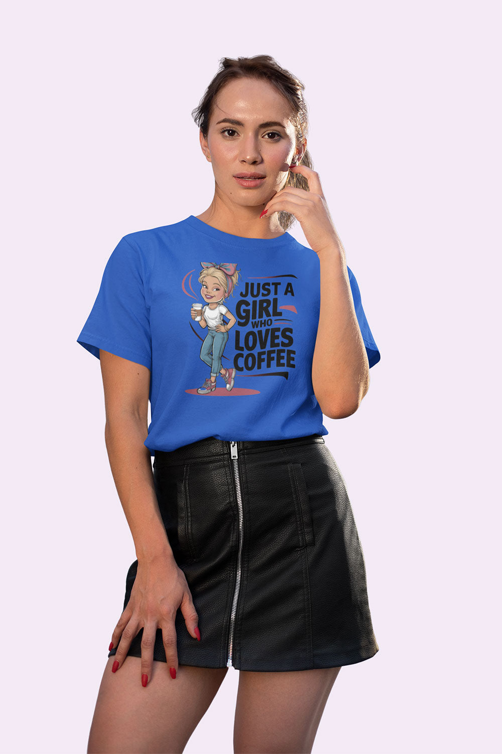 Just a Girl Who Loves Coffee T Shirt for Women