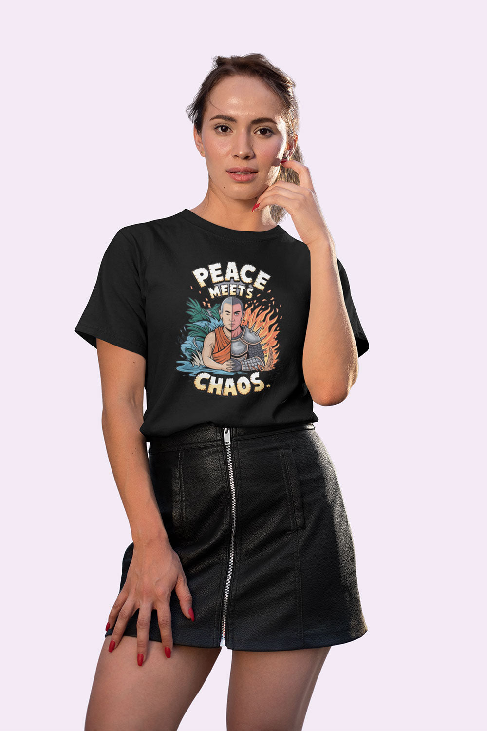 Peace Meets Chaos Women’s Graphic T Shirt