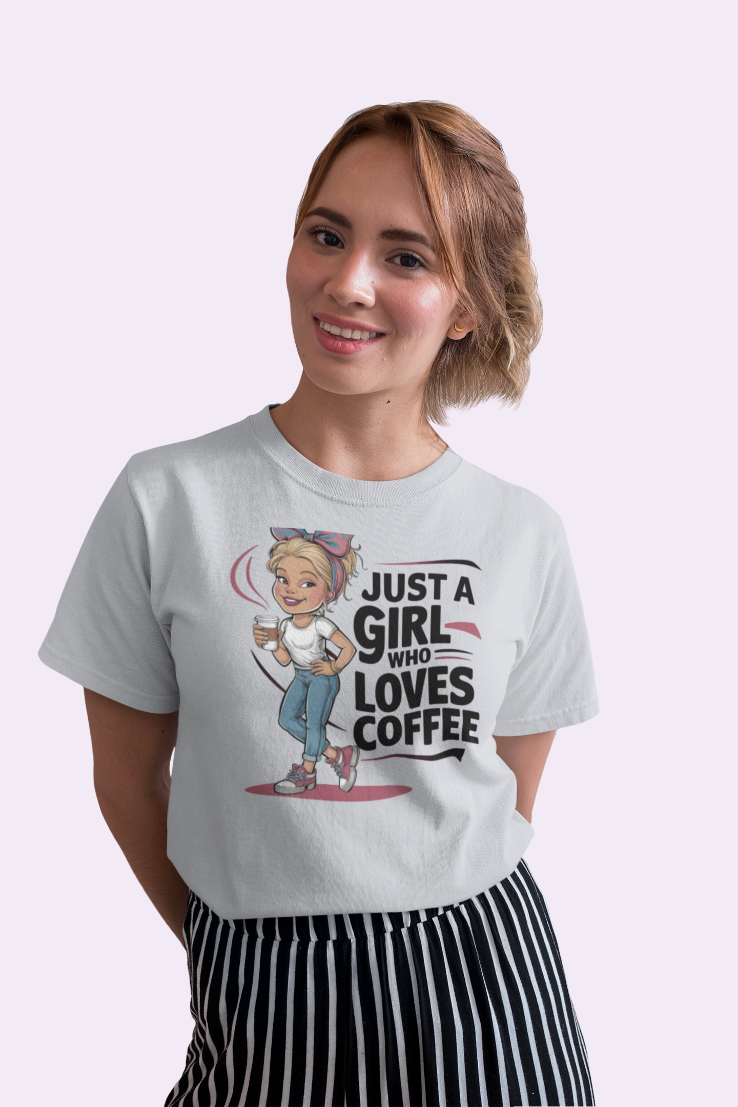 Just a Girl Who Loves Coffee T Shirt for Women