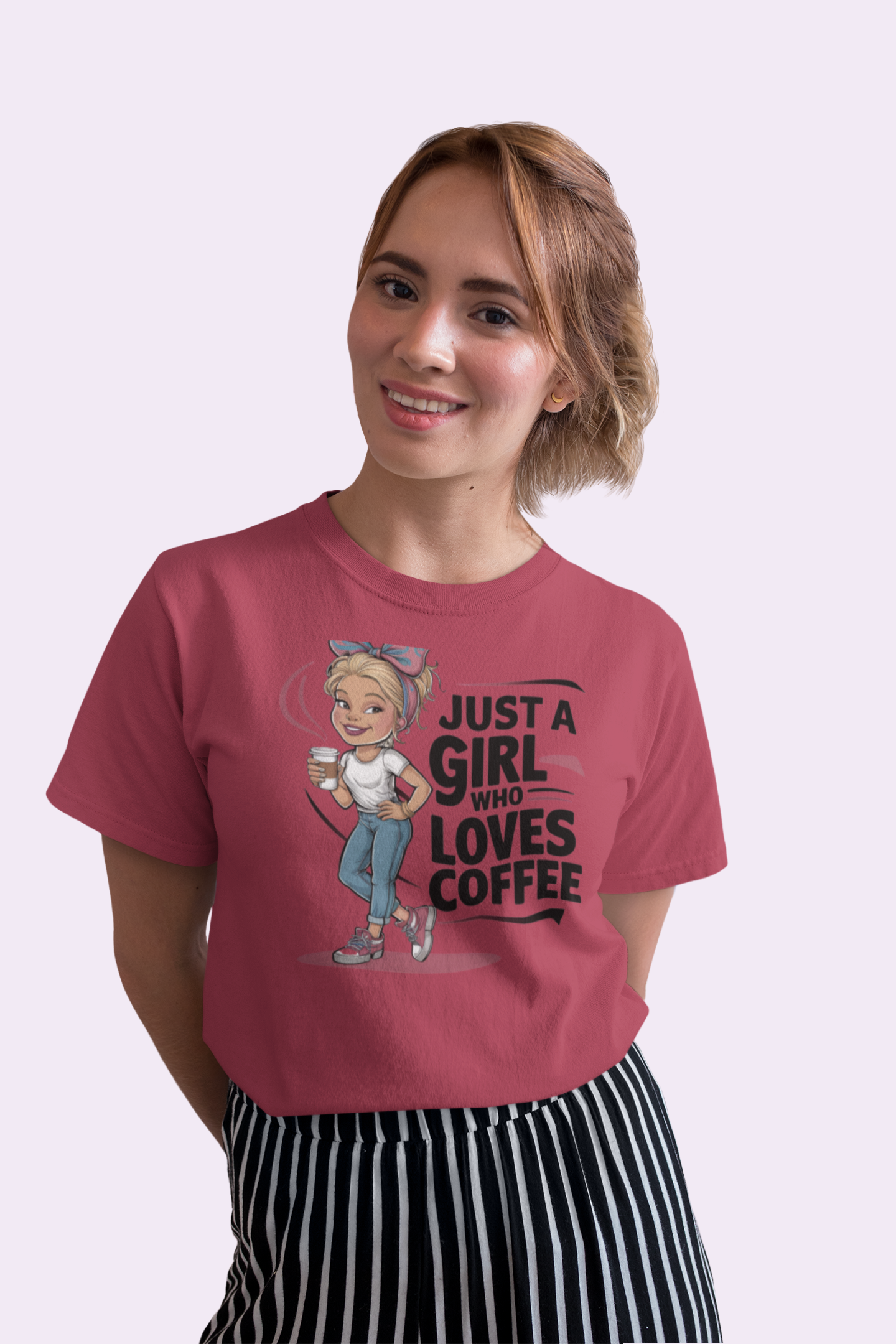 Just a Girl Who Loves Coffee T Shirt for Women