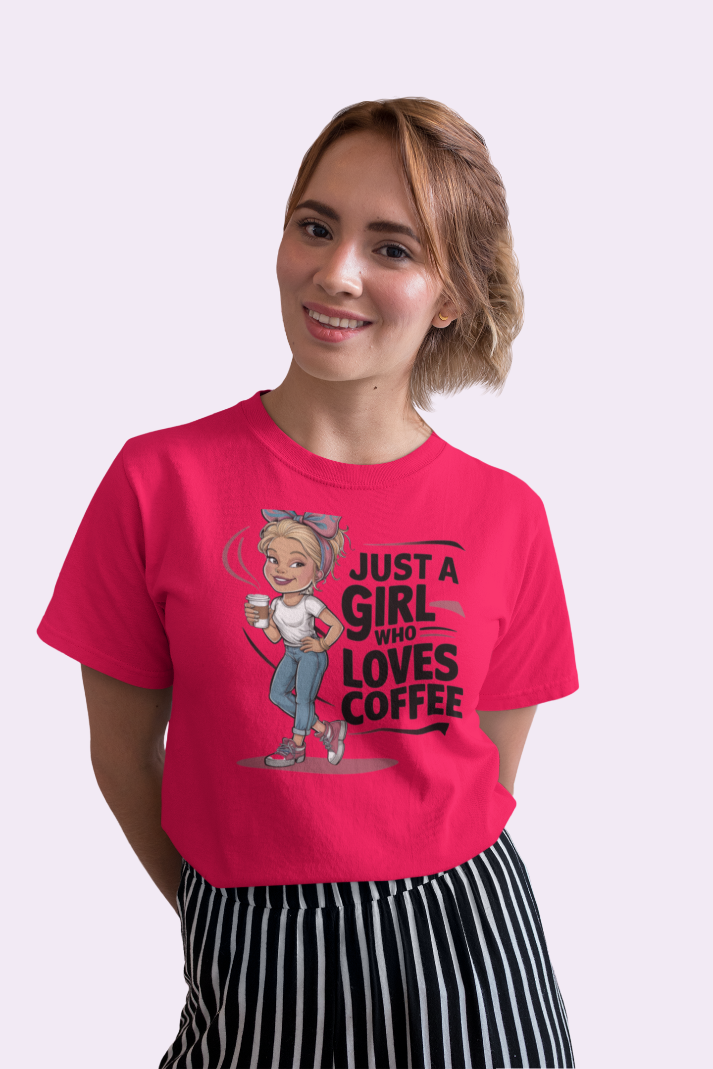 Just a Girl Who Loves Coffee T Shirt for Women