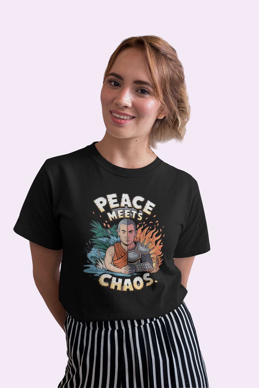 Peace Meets Chaos Women’s Graphic T Shirt